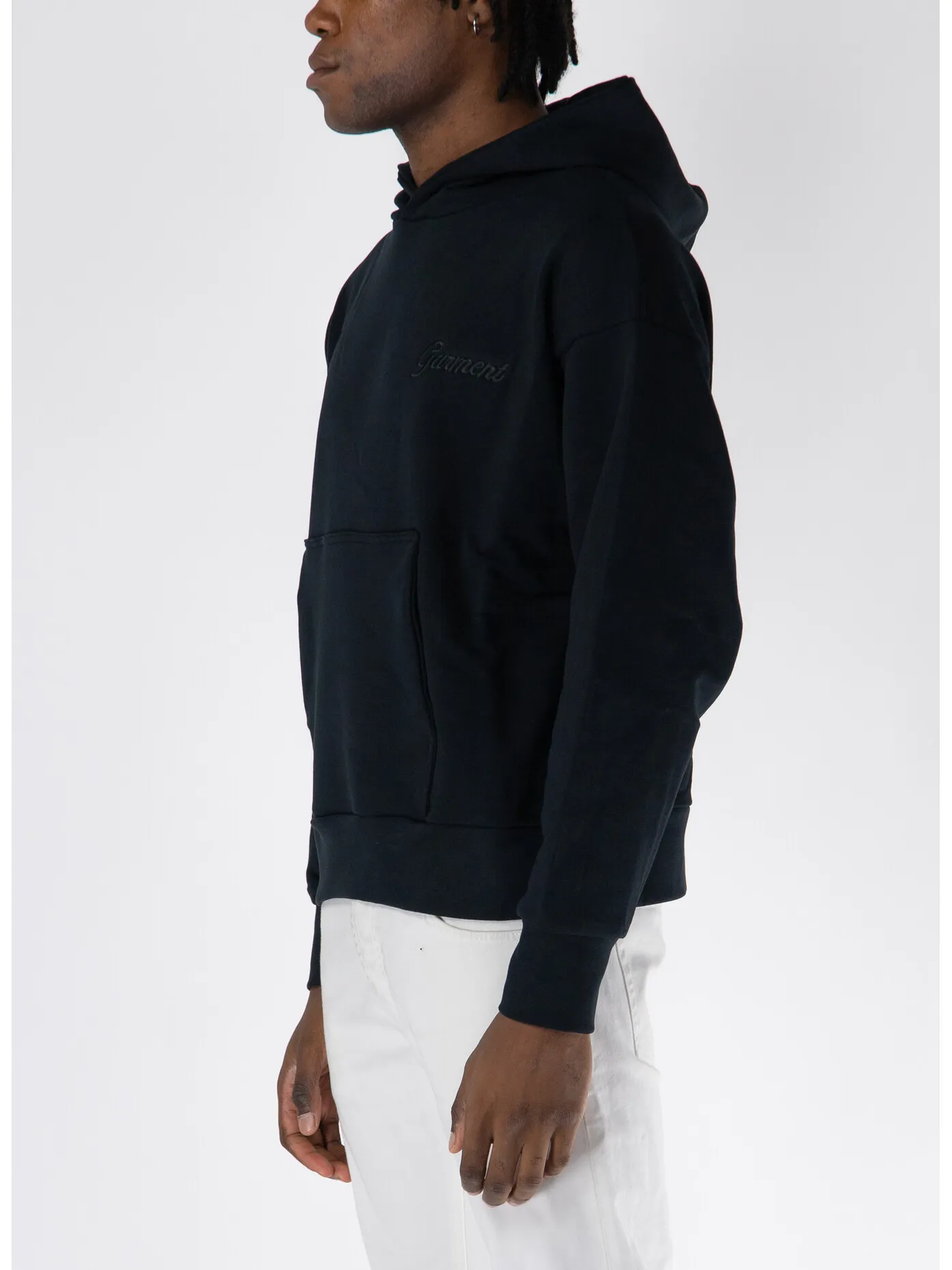     -GARMENT WORKSHOP.    -FELPA HOODIE CON LOGO RICAMATO-