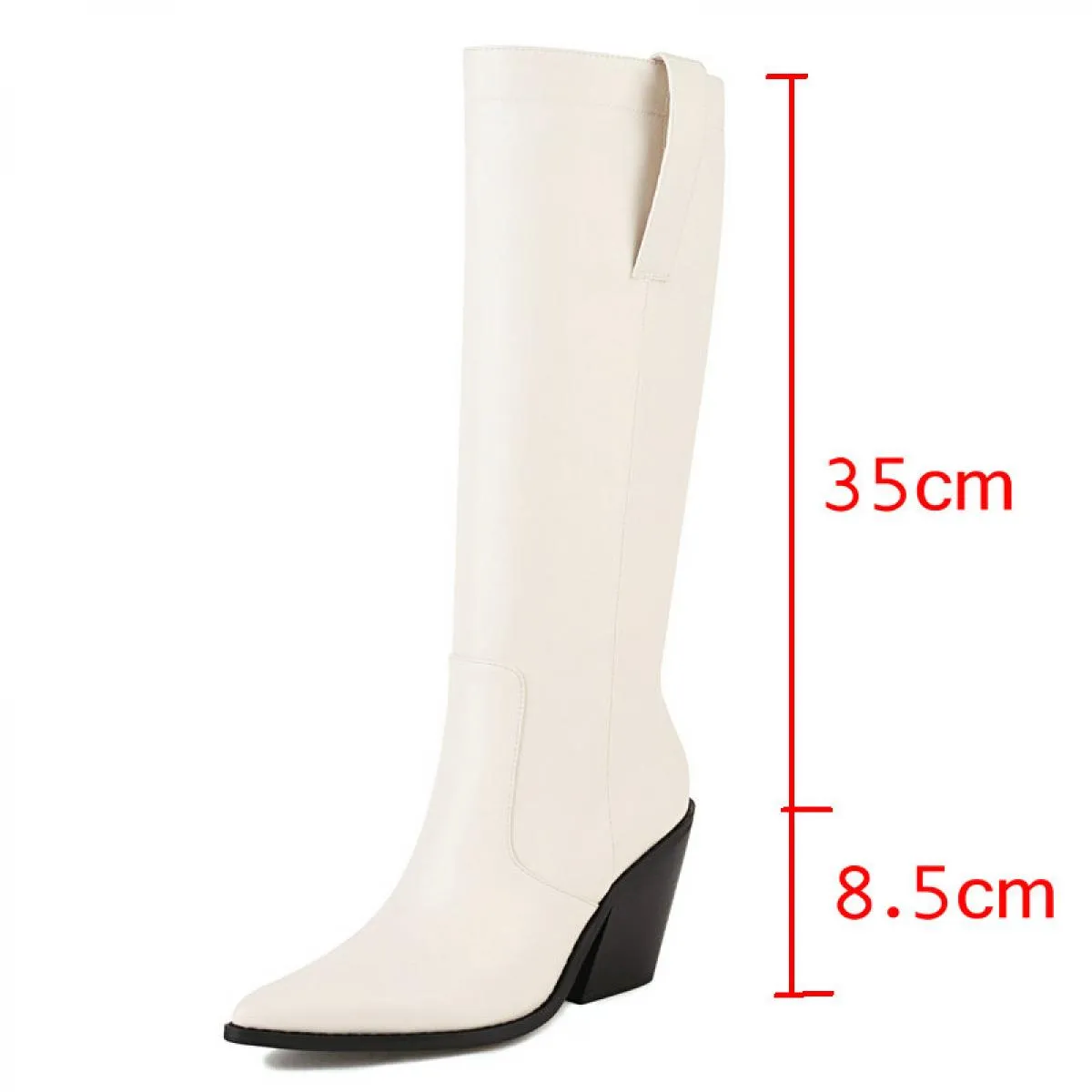 2024 Nuove donne stivali al ginocchio vestito da ufficio signore affollano tacchi alti spessi scarpe a punta scarpe da donna cla
