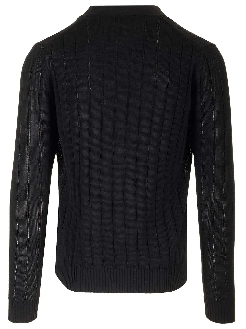   Al Duca D'aosta  Cardigan in cotone nero  