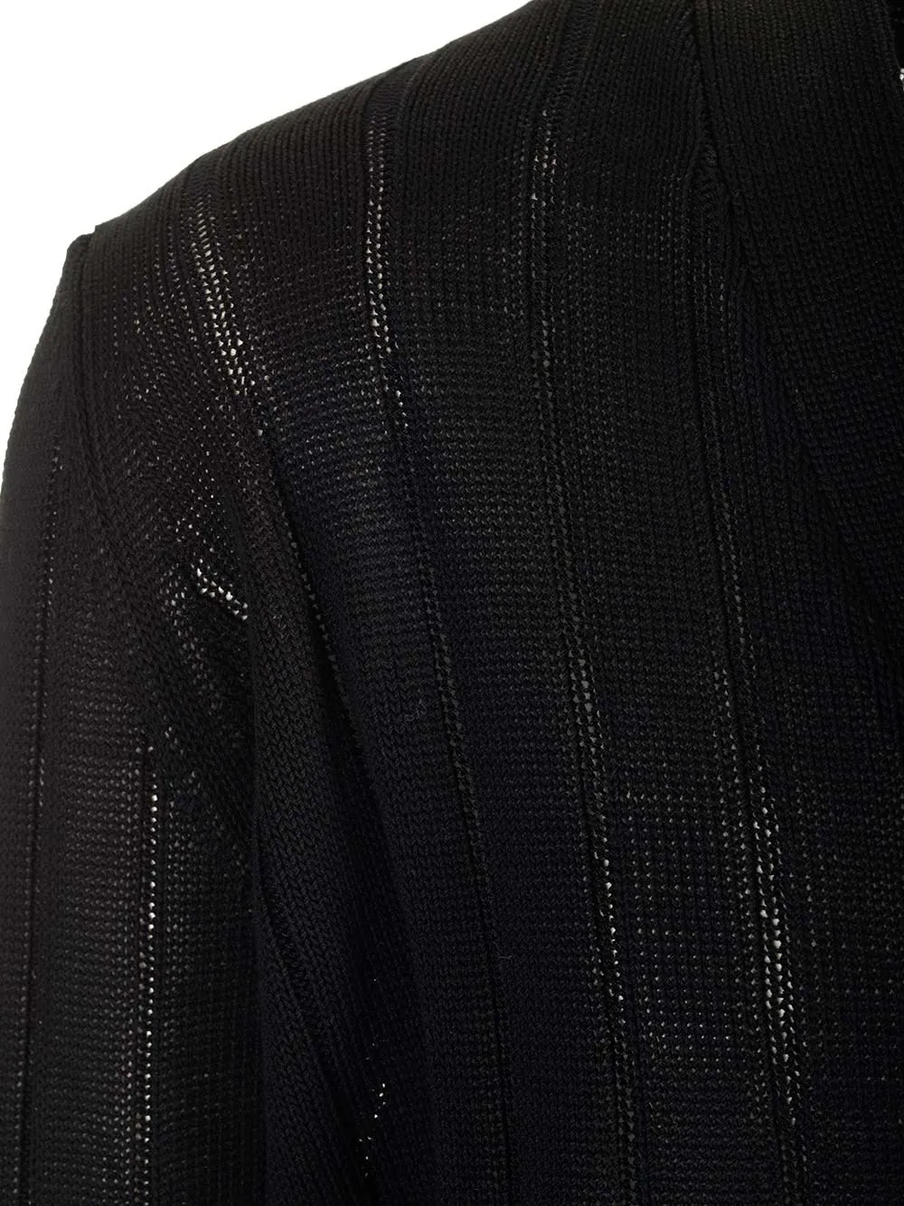   Al Duca D'aosta  Cardigan in cotone nero  