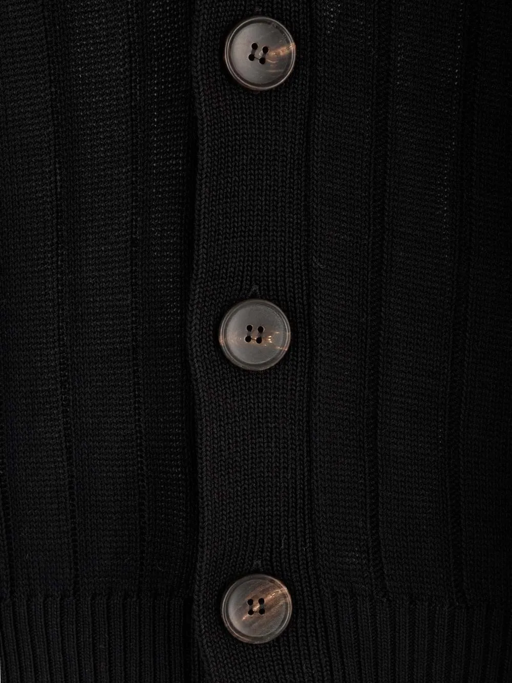   Al Duca D'aosta  Cardigan in cotone nero  