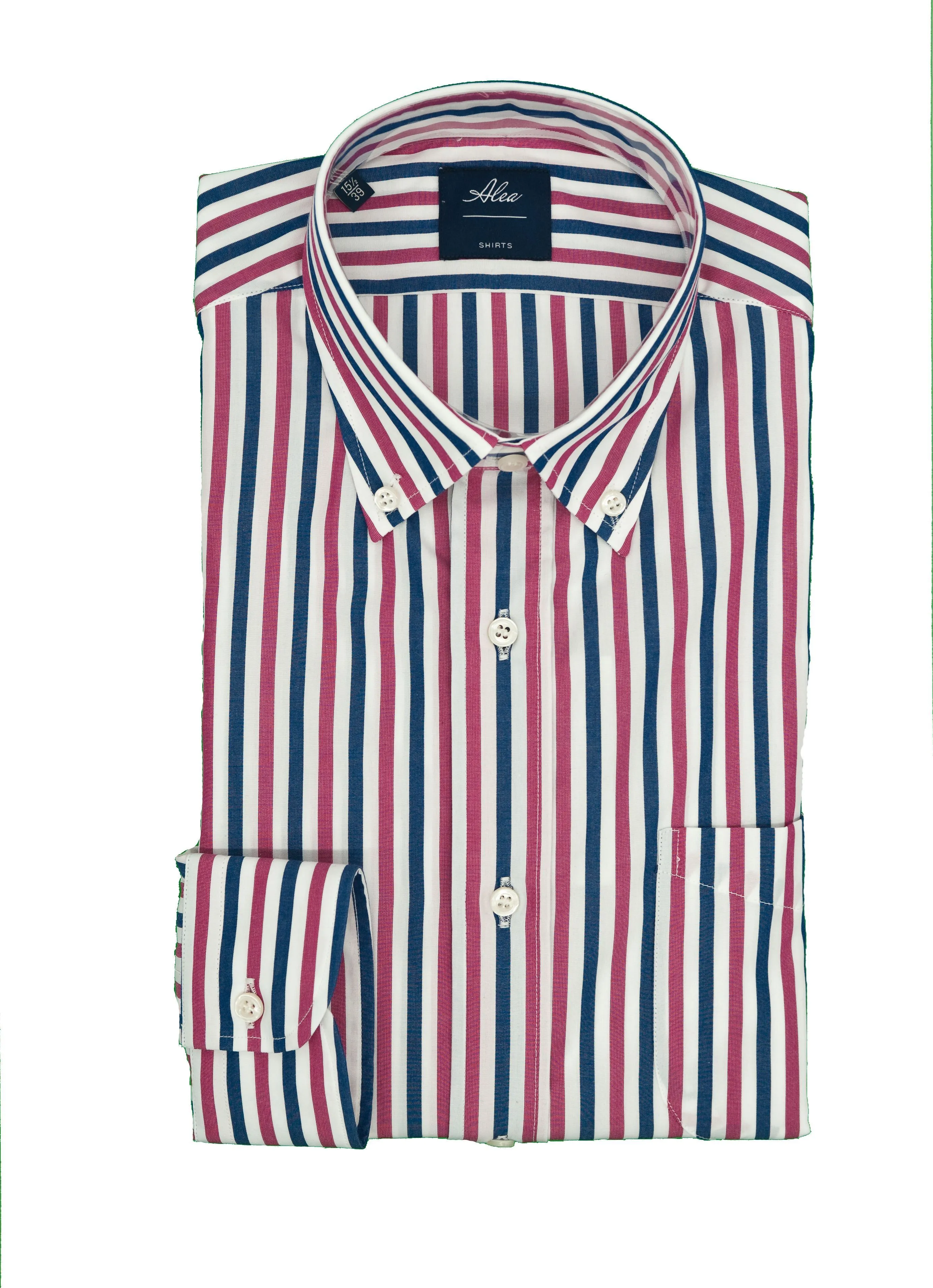 Alea  Camicia a righe blu e rosse     