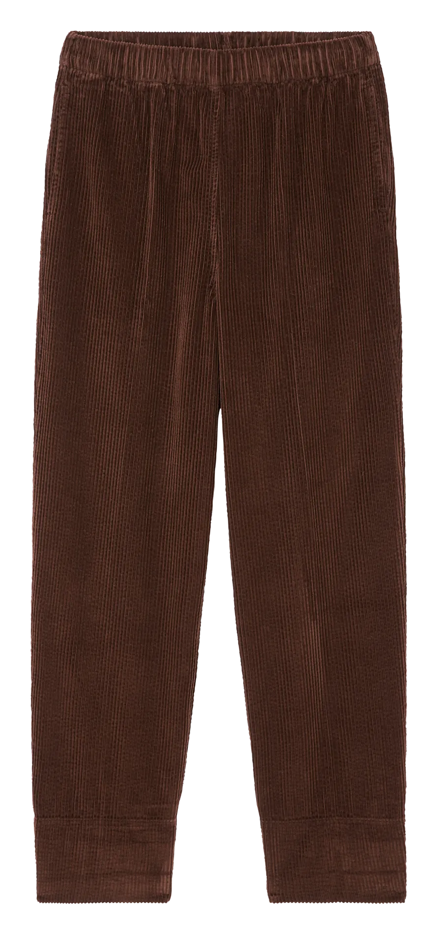  AMERICAN VINTAGE   PADOW - Pantalone largo a vita alta in velluto a coste | Marrone