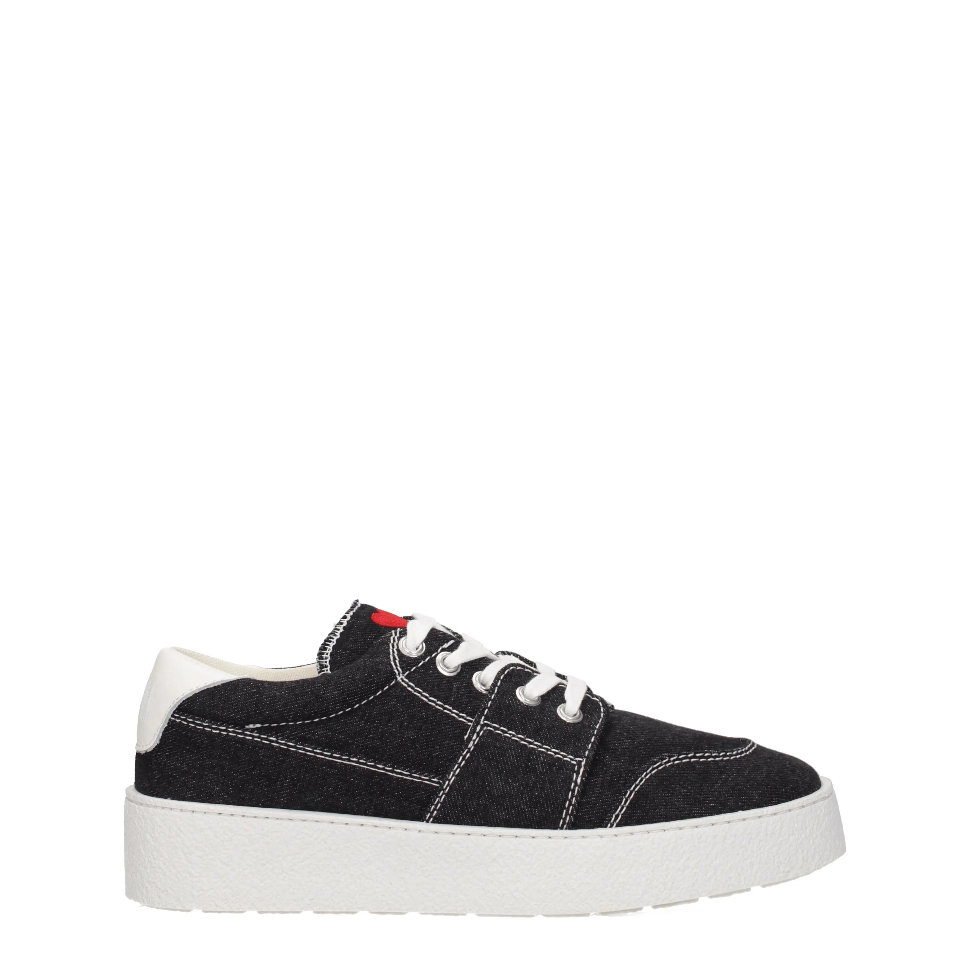 Ami Sneakers Uomo Tessuto Nero/Bianco