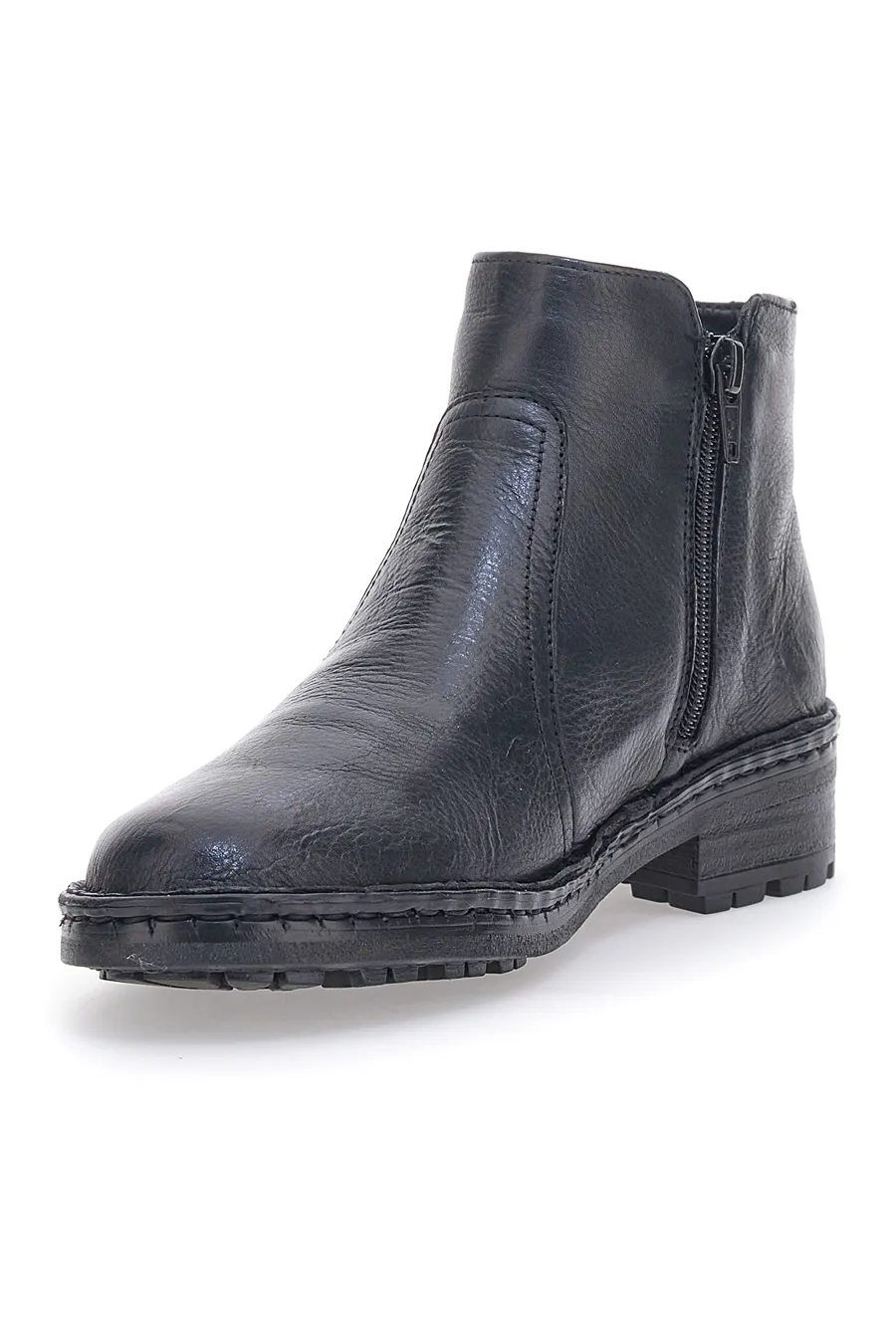 Ankle Boots in Vera Pelle Pittarello 379063 Neri