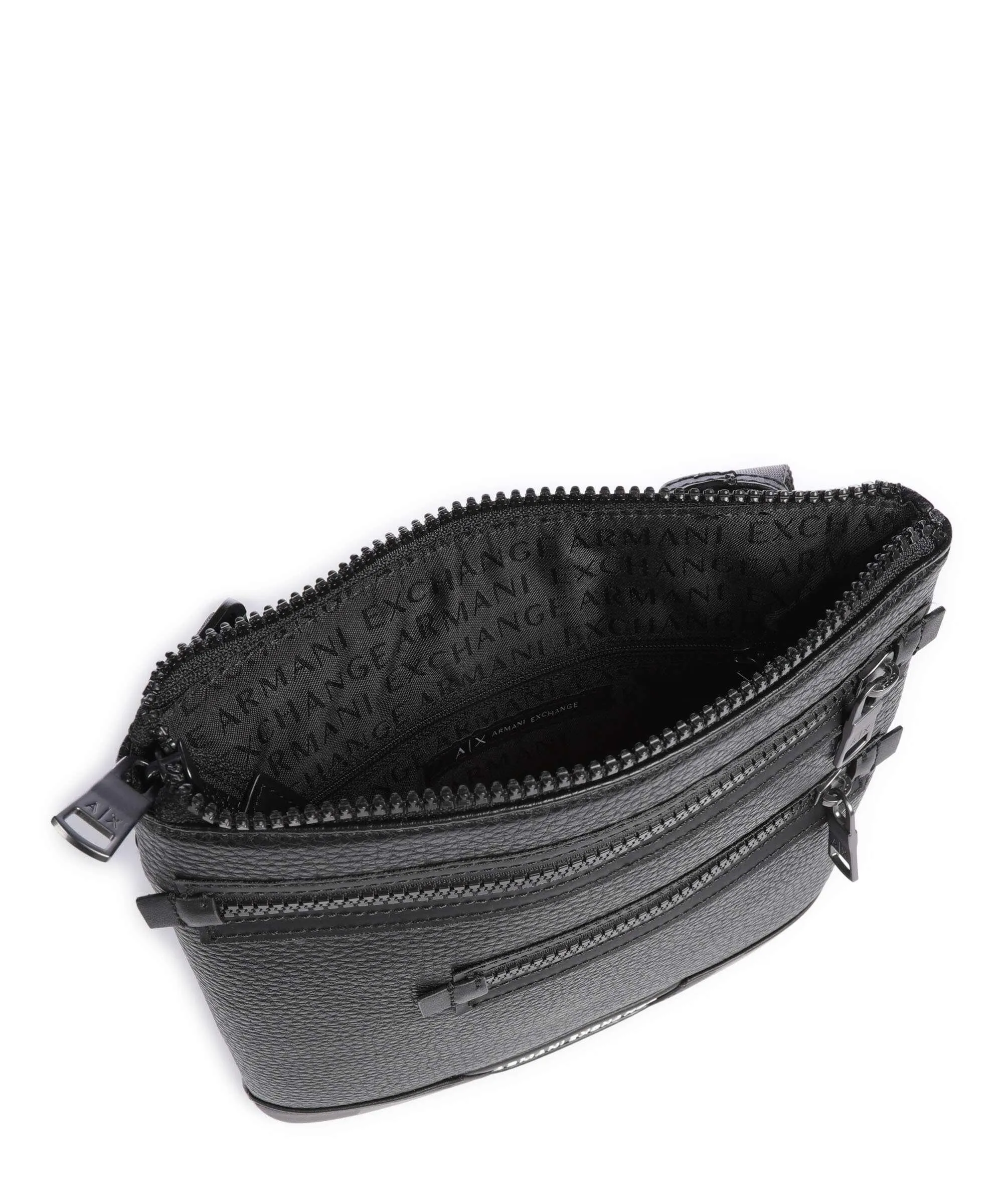  Armani Exchange Borsa a tracolla pelle sintetica nero  