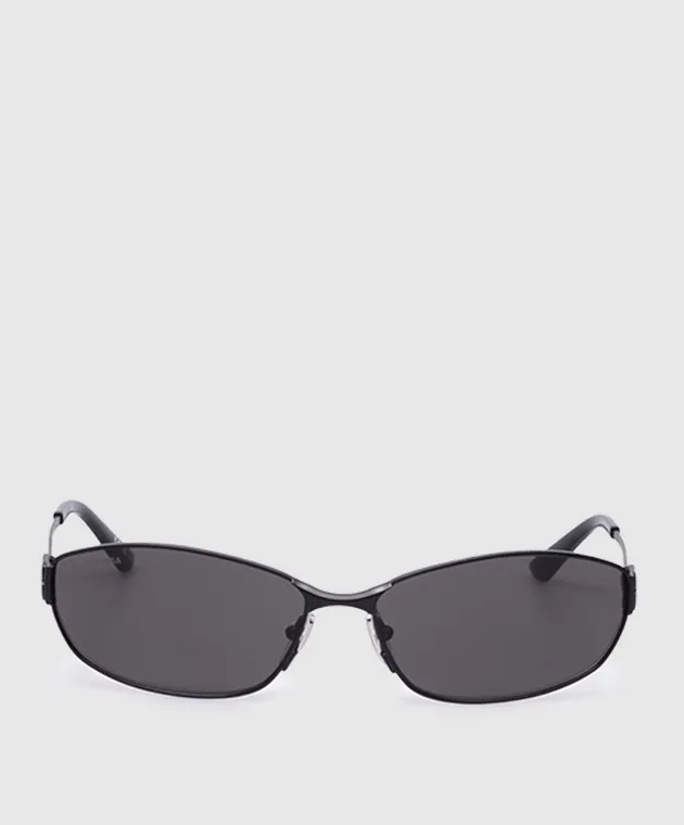 Balenciaga Occhiali da sole neri ovali Mercury 773550T0005W