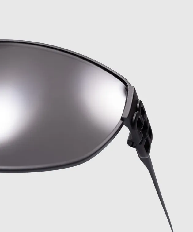 Balenciaga Occhiali da sole neri ovali Mercury 773550T0005W