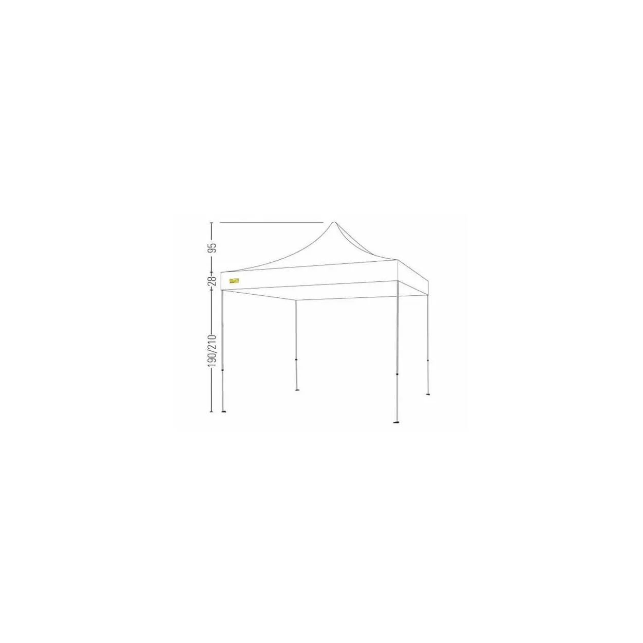 Bertoni Velox 3x3 Gazebo Pieghevole Automatico