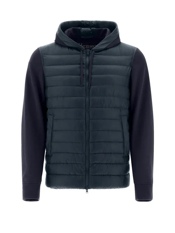 Bomber in nylon and fleece