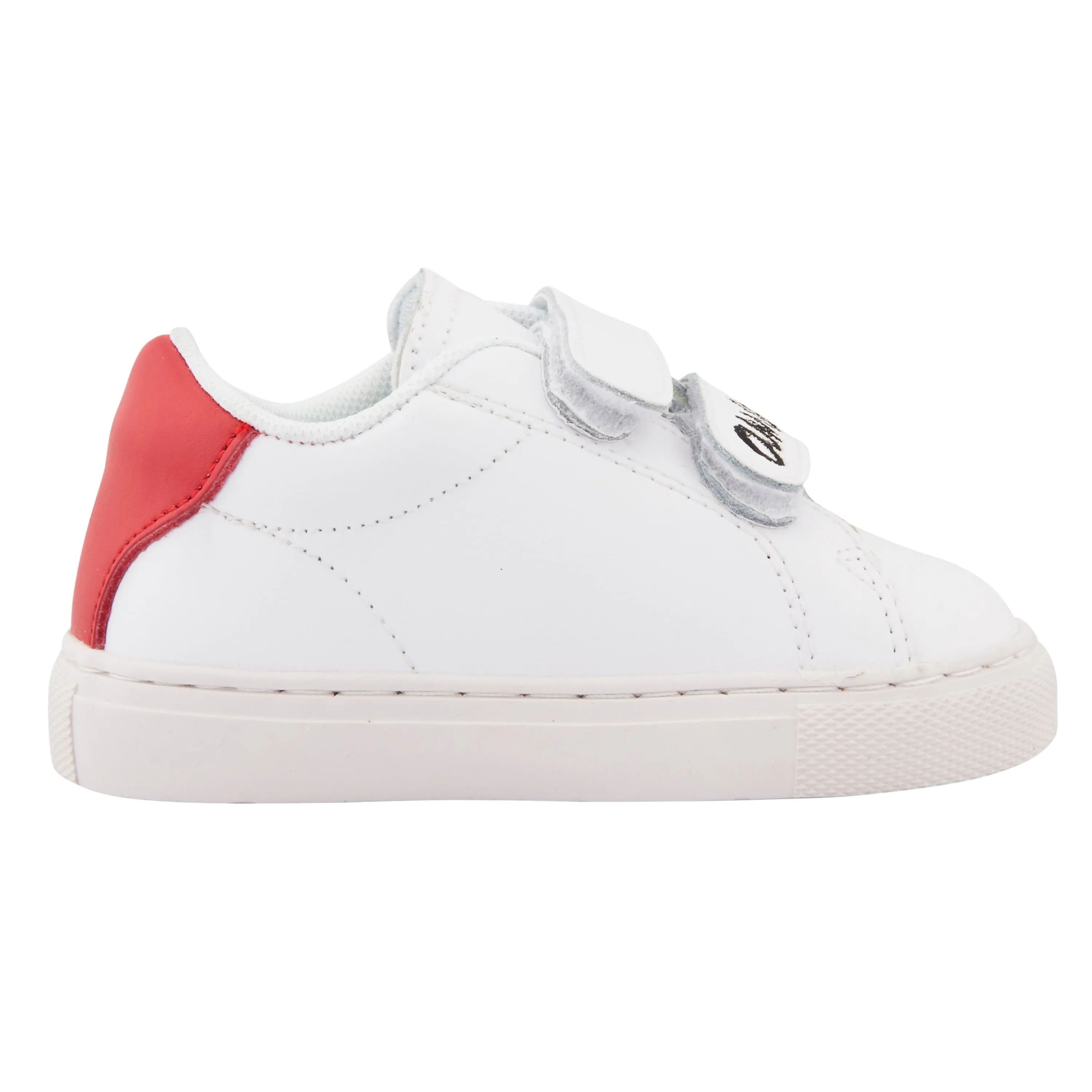  BONS BAISERS PARIS   MINI EDITH AMOUR - Sneakers en cuir | Blanc