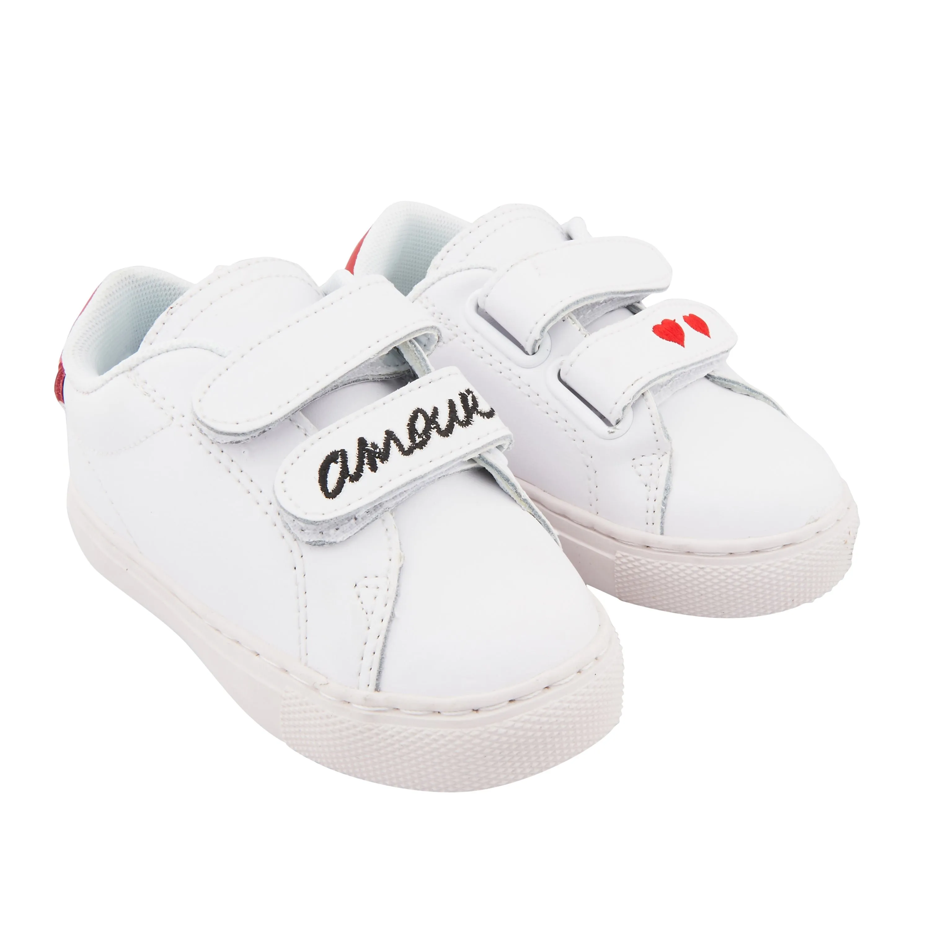  BONS BAISERS PARIS   MINI EDITH AMOUR - Sneakers en cuir | Blanc