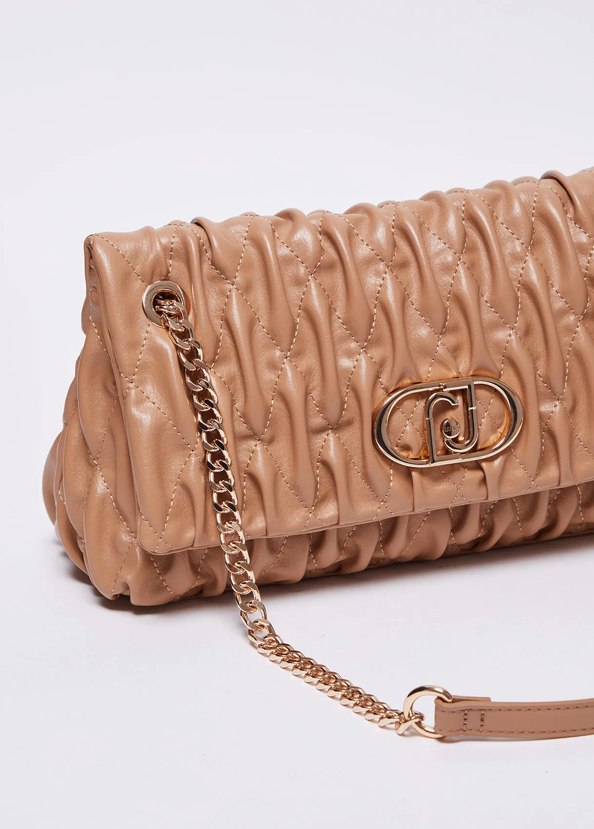 Borsa a mano effetto goffrato