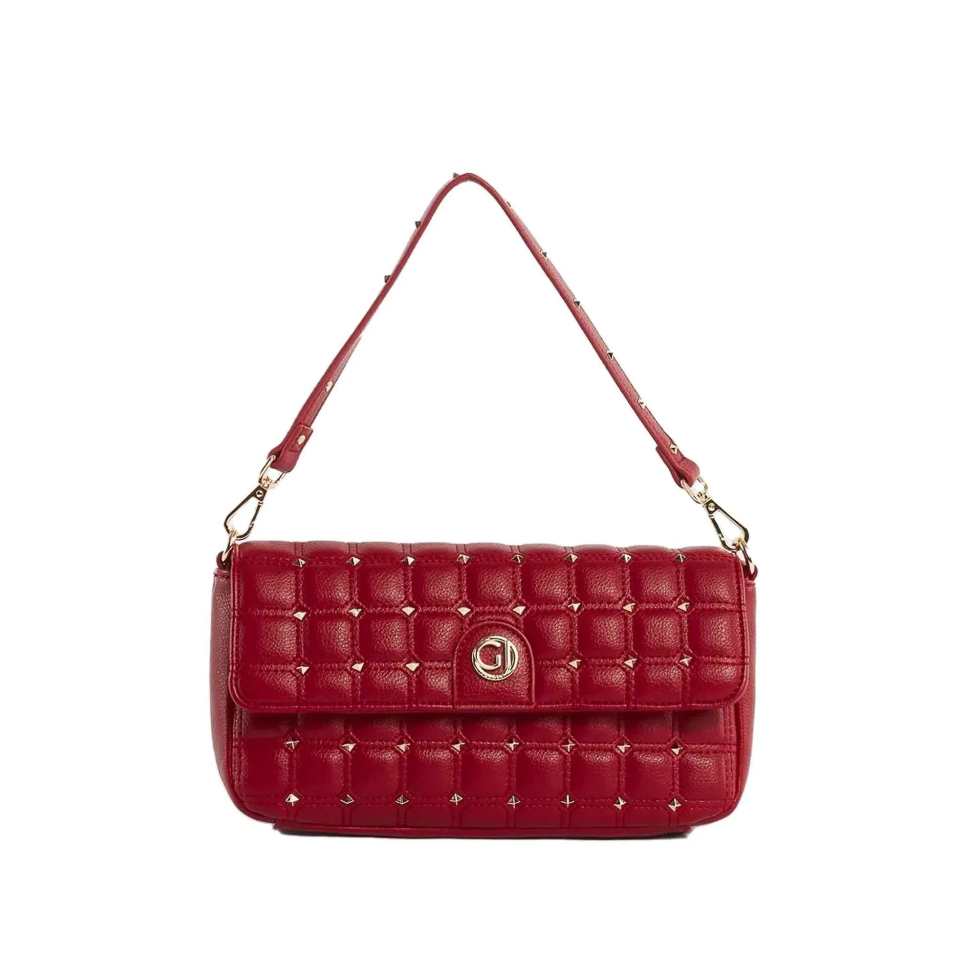 Borsa a spalla alina matelassé con borchie