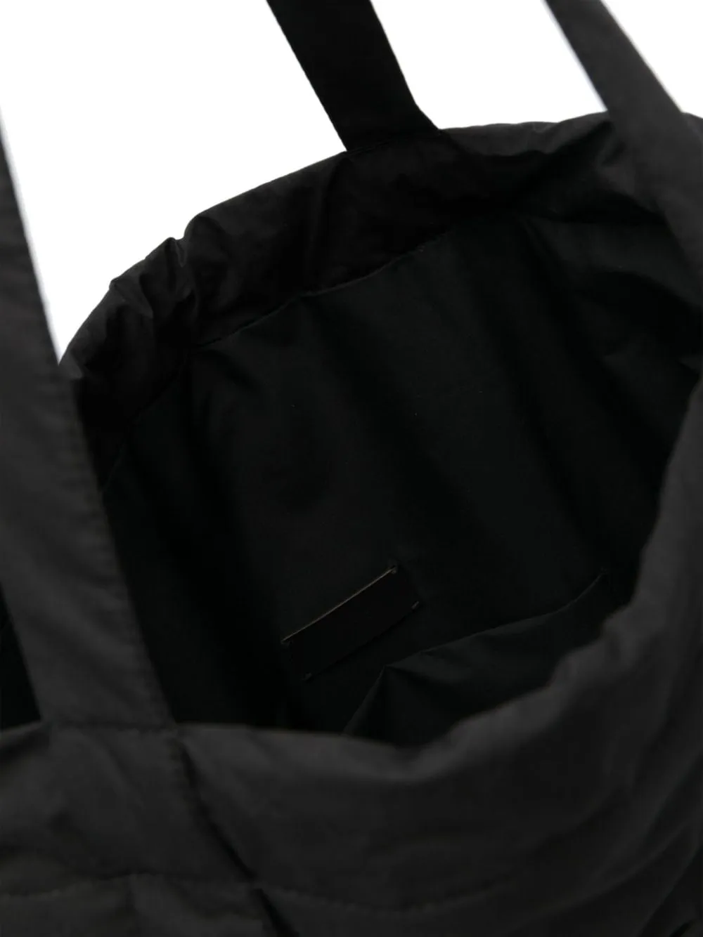Borsa a spalla AQ con coulisse in nero - donna