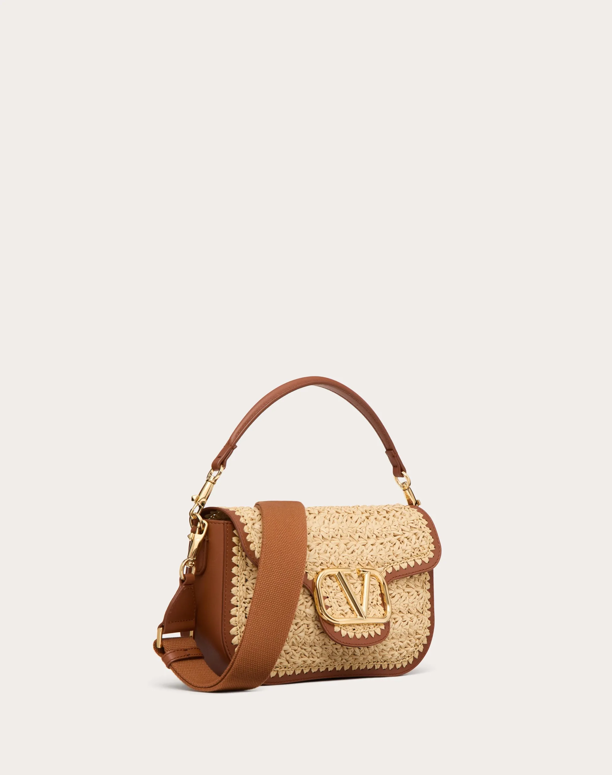 BORSA A SPALLA VALENTINO GARAVANI ALLTIME IN RAFIA