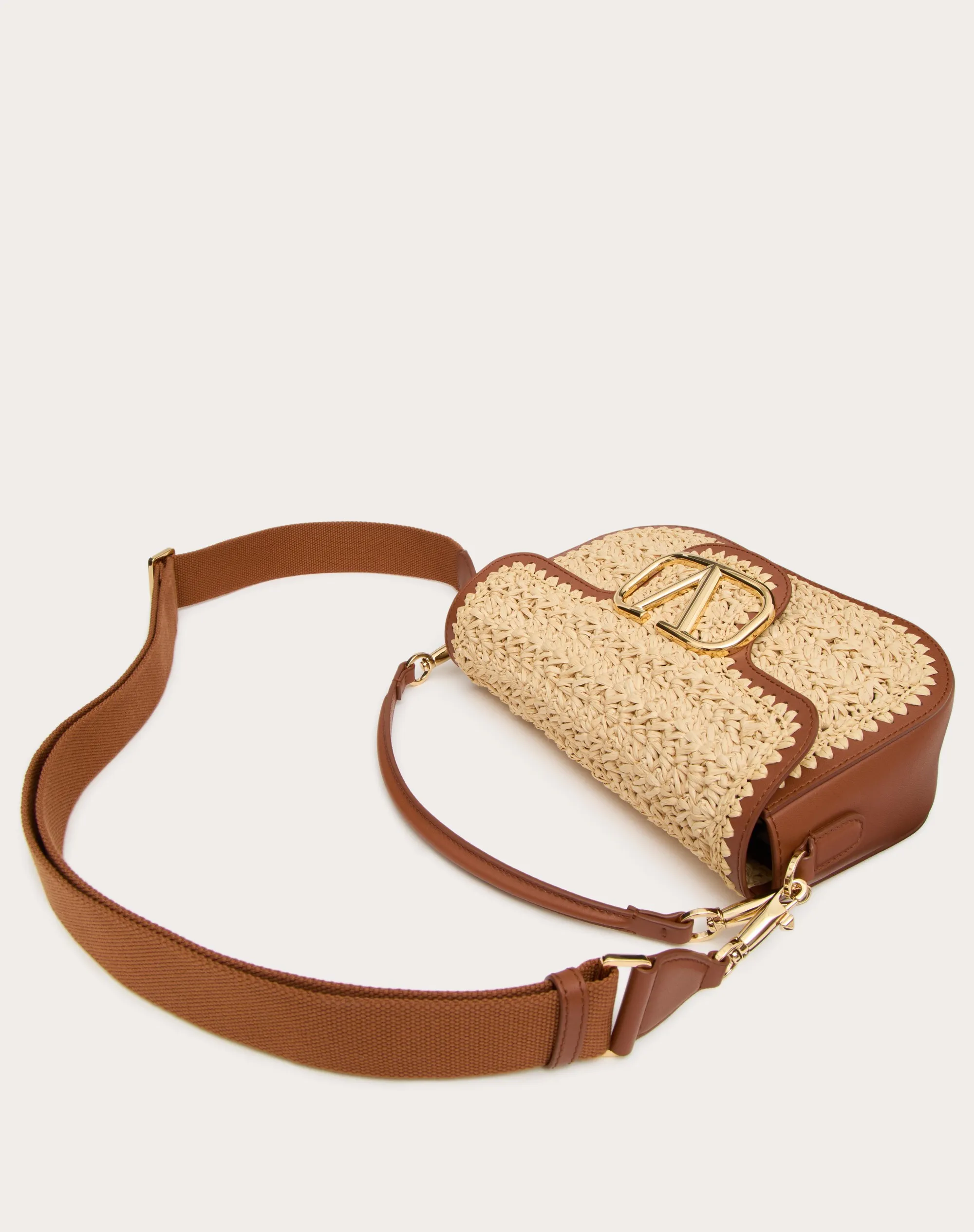 BORSA A SPALLA VALENTINO GARAVANI ALLTIME IN RAFIA