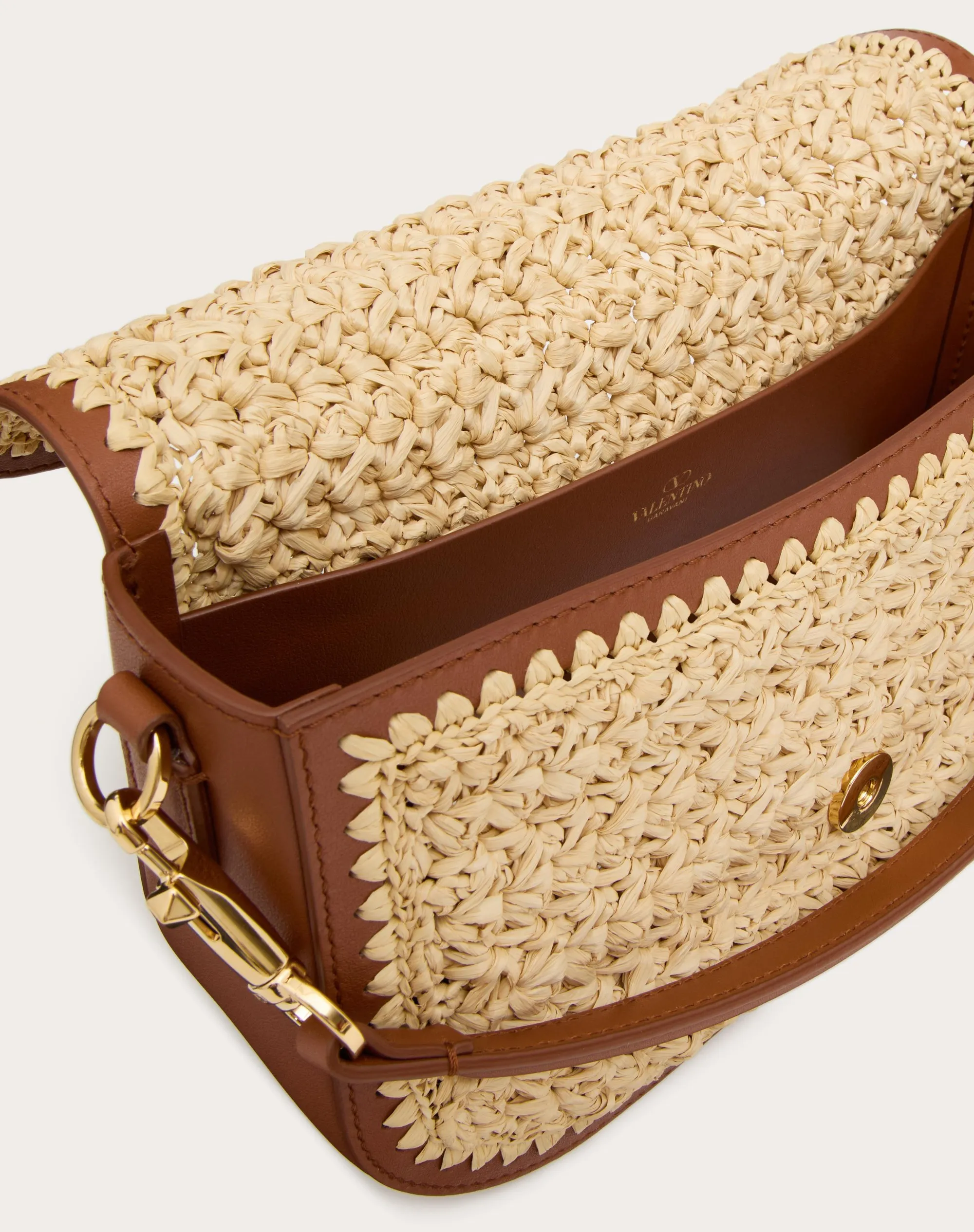 BORSA A SPALLA VALENTINO GARAVANI ALLTIME IN RAFIA