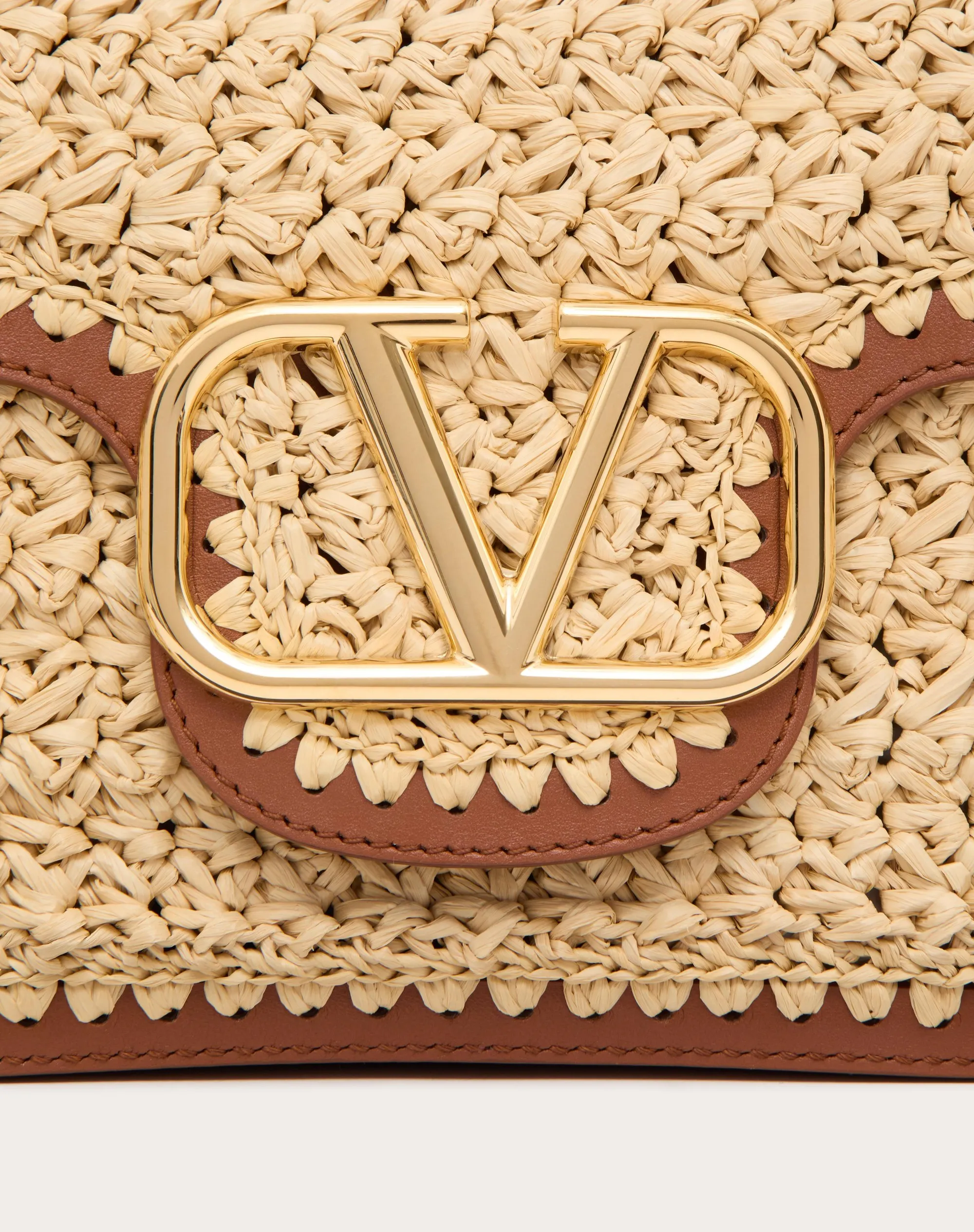 BORSA A SPALLA VALENTINO GARAVANI ALLTIME IN RAFIA