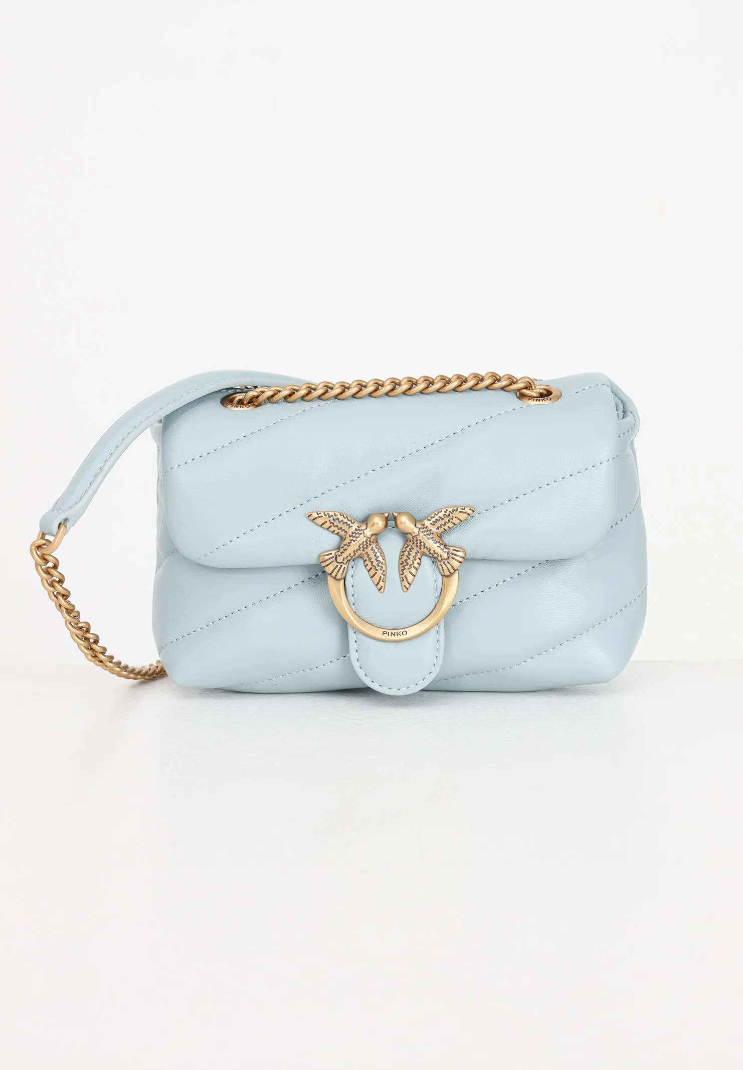 Borsa a tracolla azzura da donna Baby Love Puff