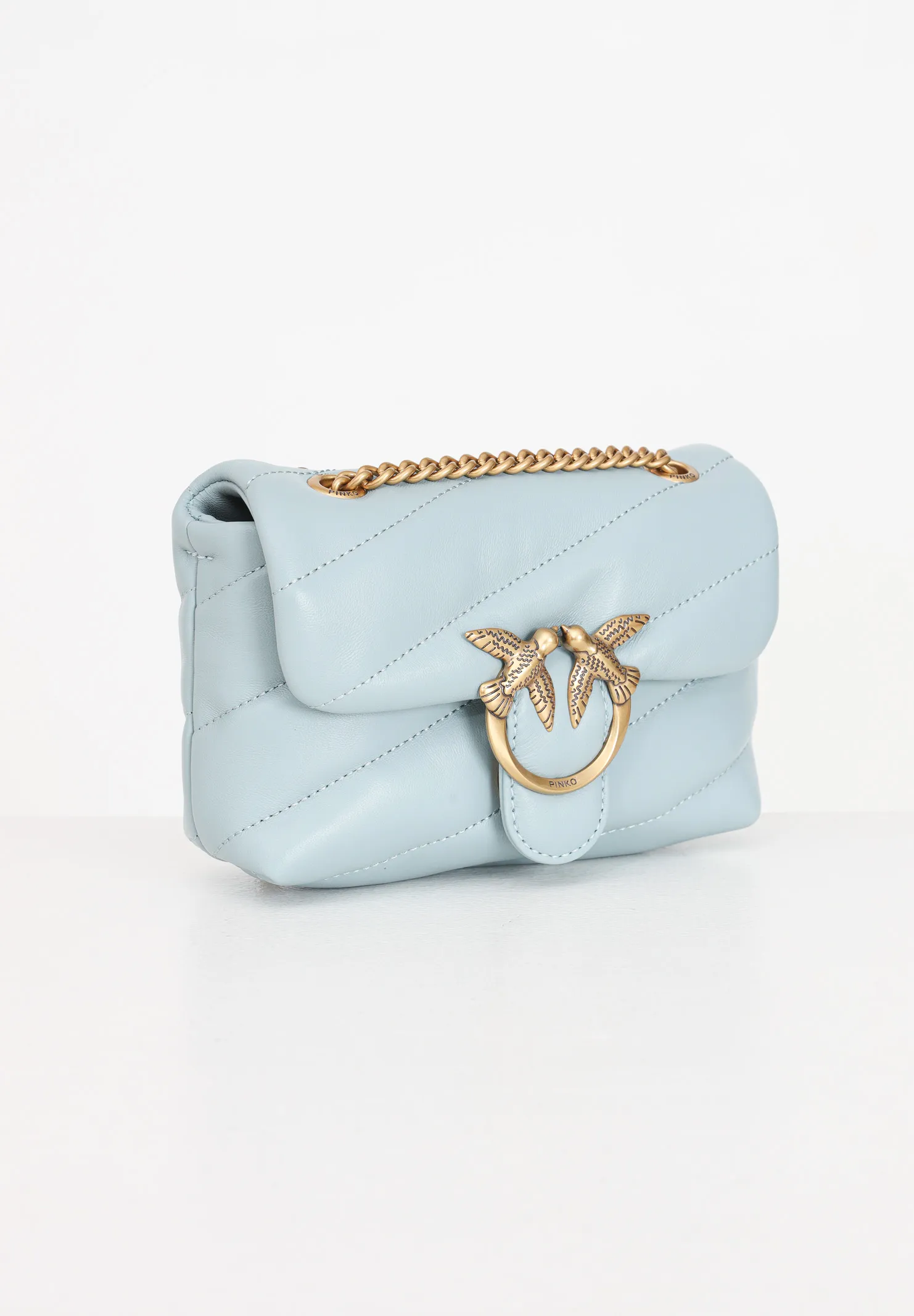 Borsa a tracolla azzura da donna Baby Love Puff