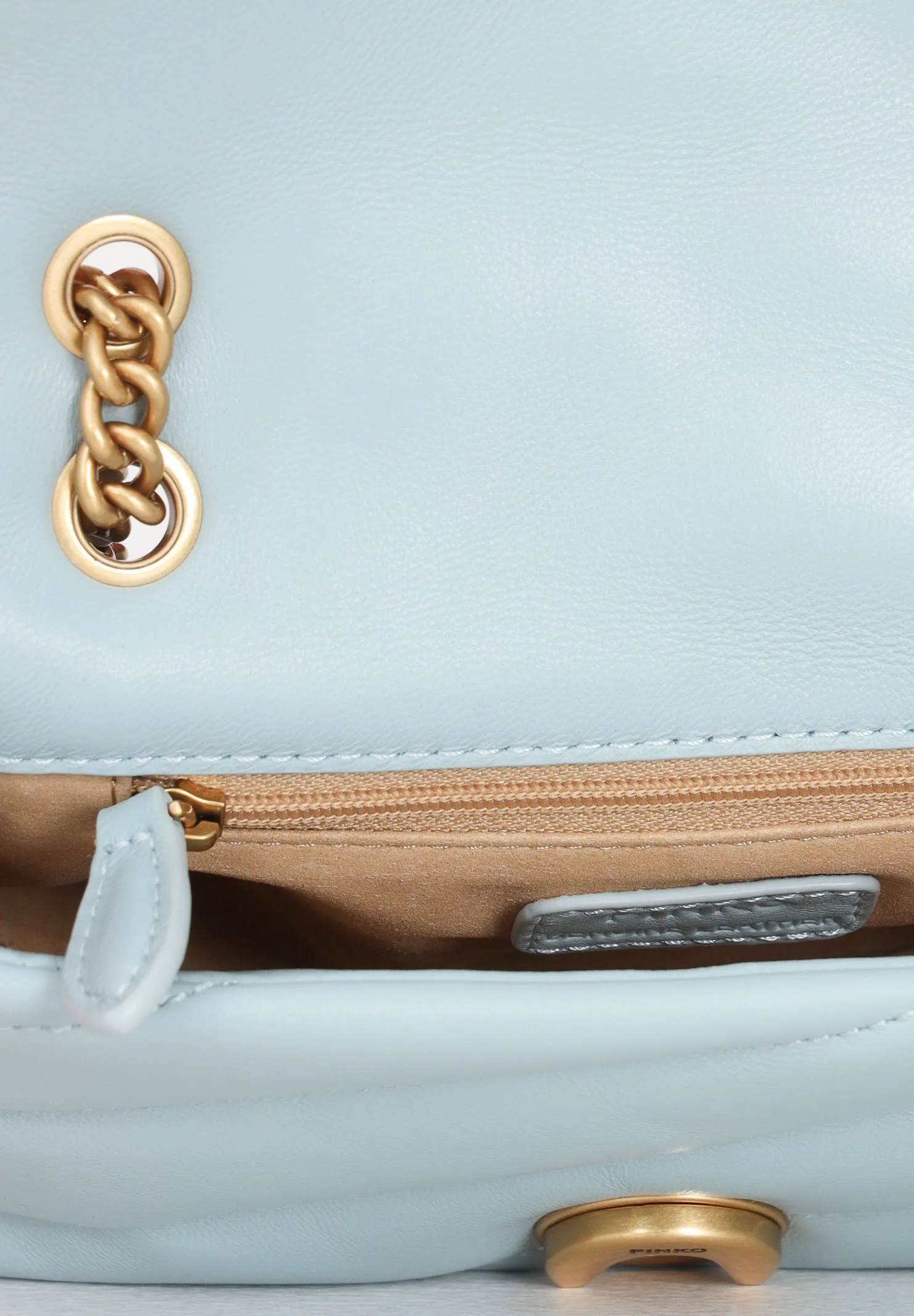 Borsa a tracolla azzura da donna Baby Love Puff