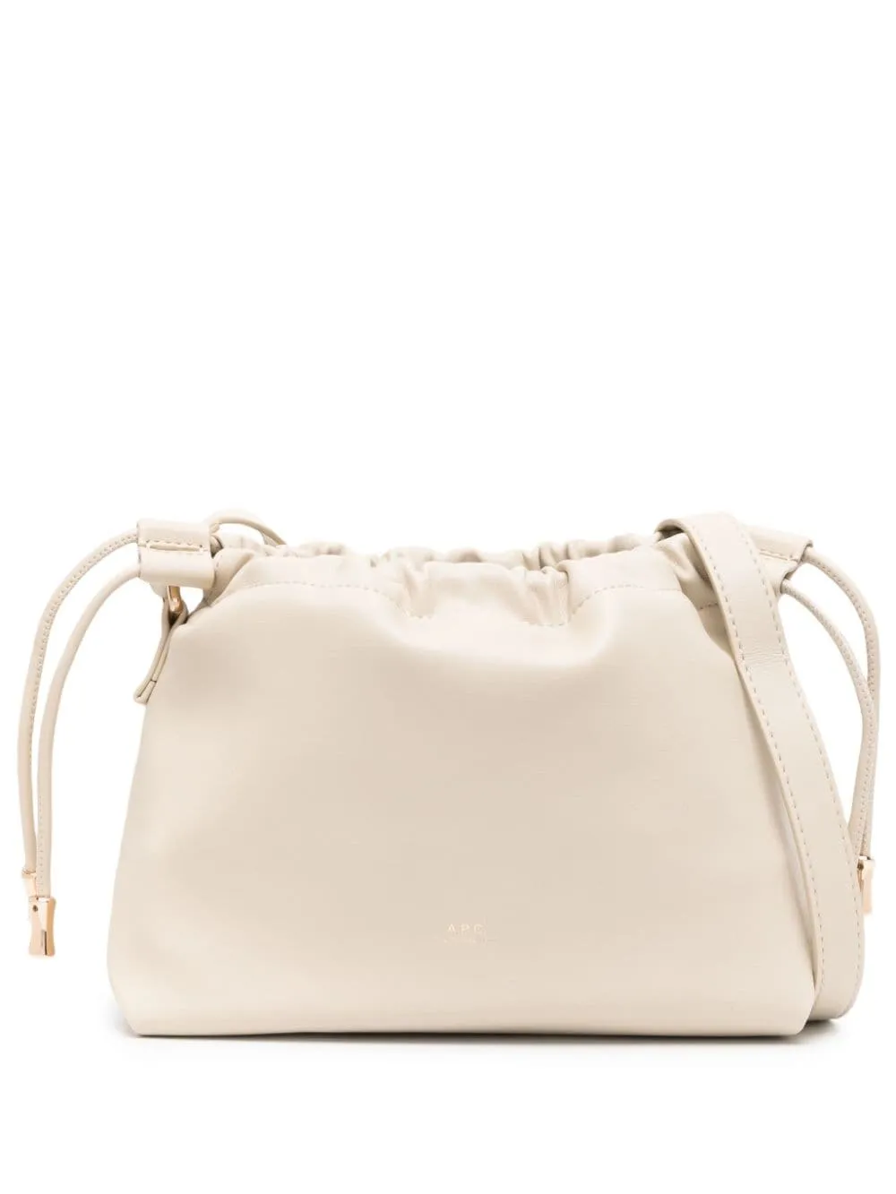 Borsa a tracolla Ninon mini APC in bianco crema - donna