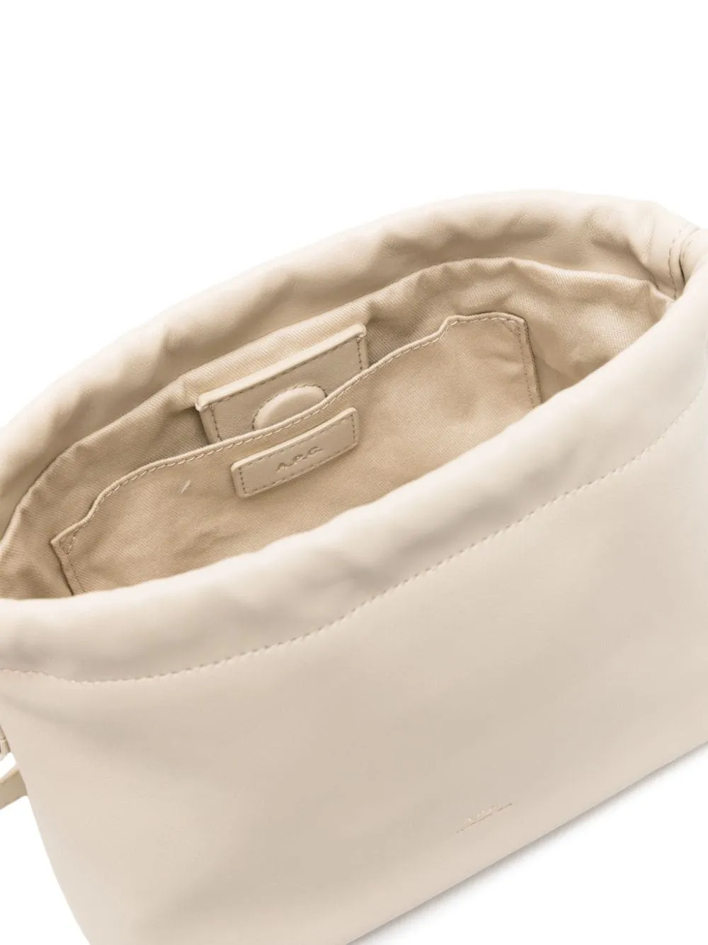 Borsa a tracolla Ninon mini APC in bianco crema - donna