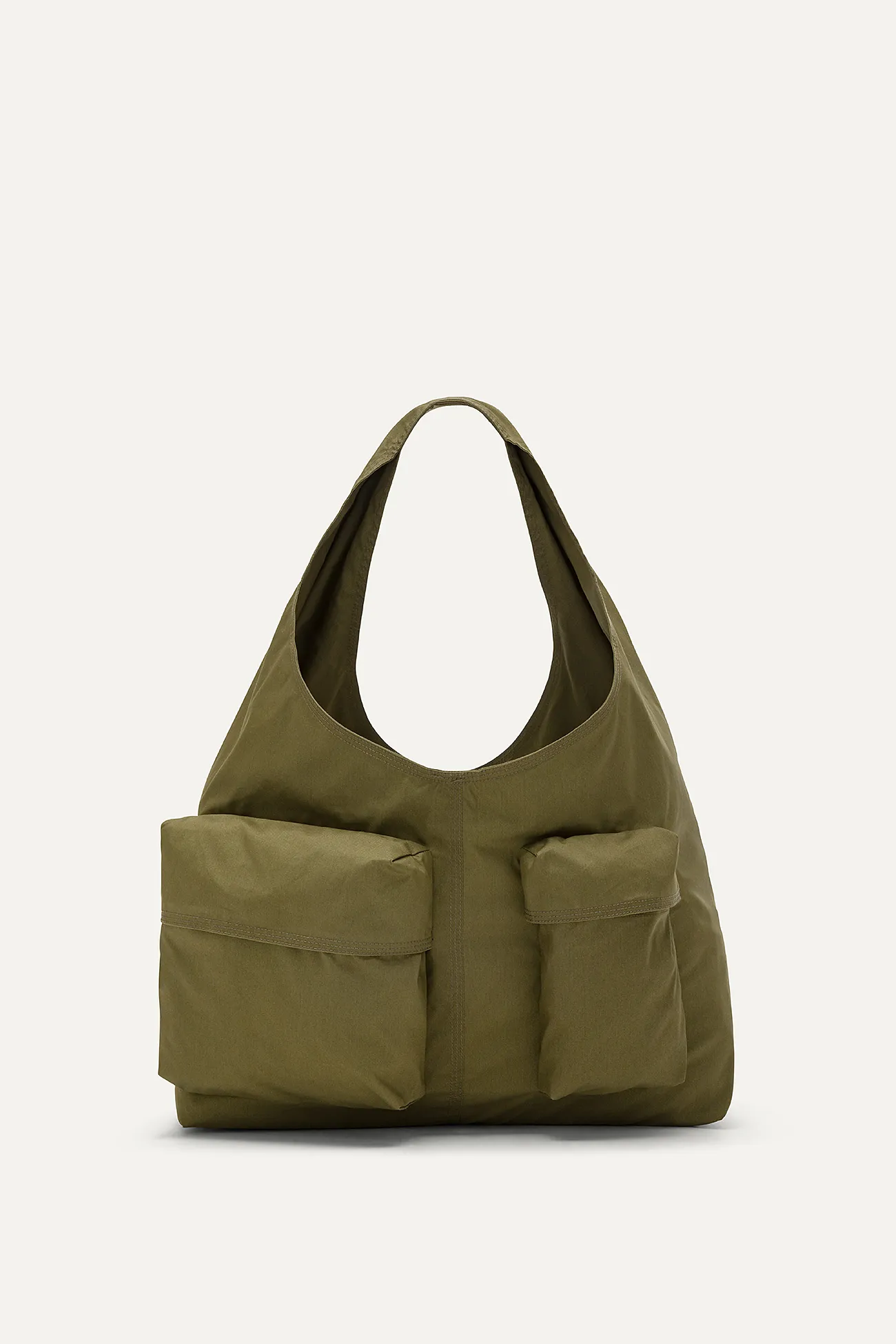 BORSA CON TASCHE IN GABARDINA DI COTONE 3085 - FORESTA