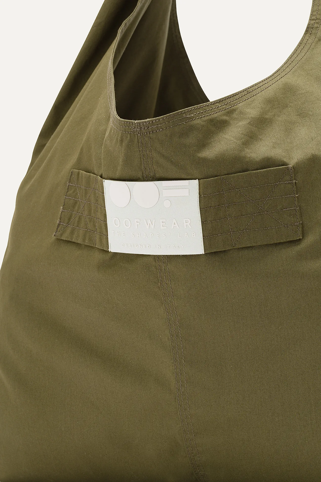 BORSA CON TASCHE IN GABARDINA DI COTONE 3085 - FORESTA