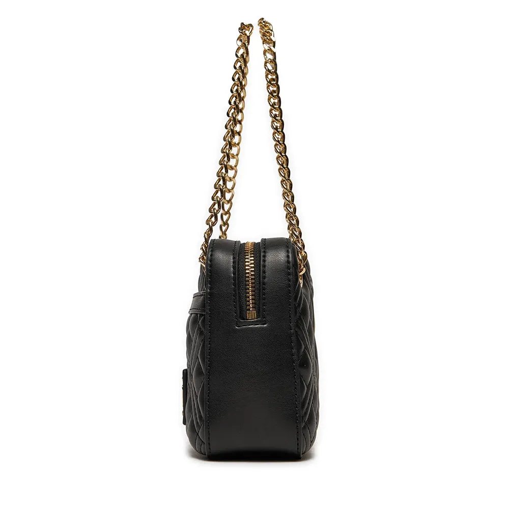 Borsa Donna a Spalla LOVE MOSCHINO linea Lettering Logo colore Nero