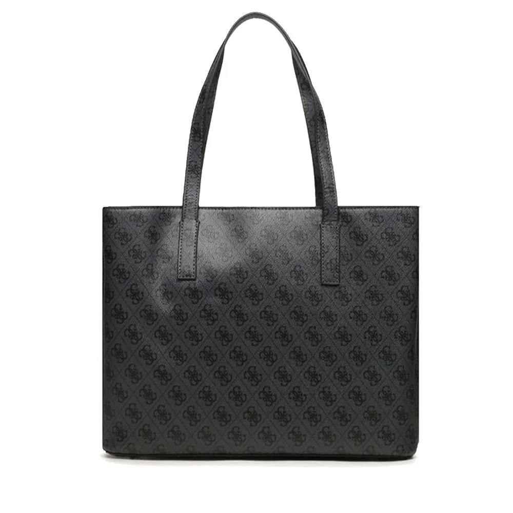 Borsa Donna a Spalla Shopper GUESS Linea Meridian colore Coal Logo