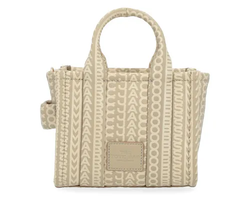 Borsa Marc Jacobs The Mini Monogram Tote Bag color khaki