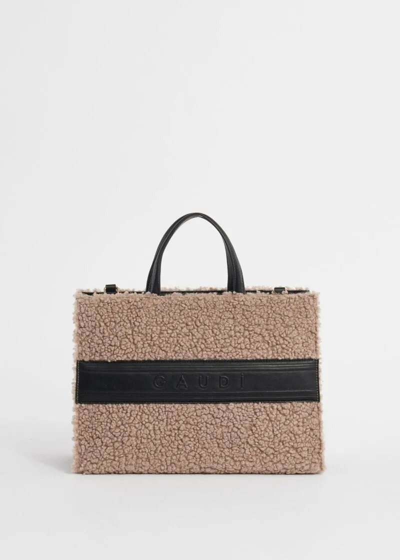 Borsa top handle in teddy