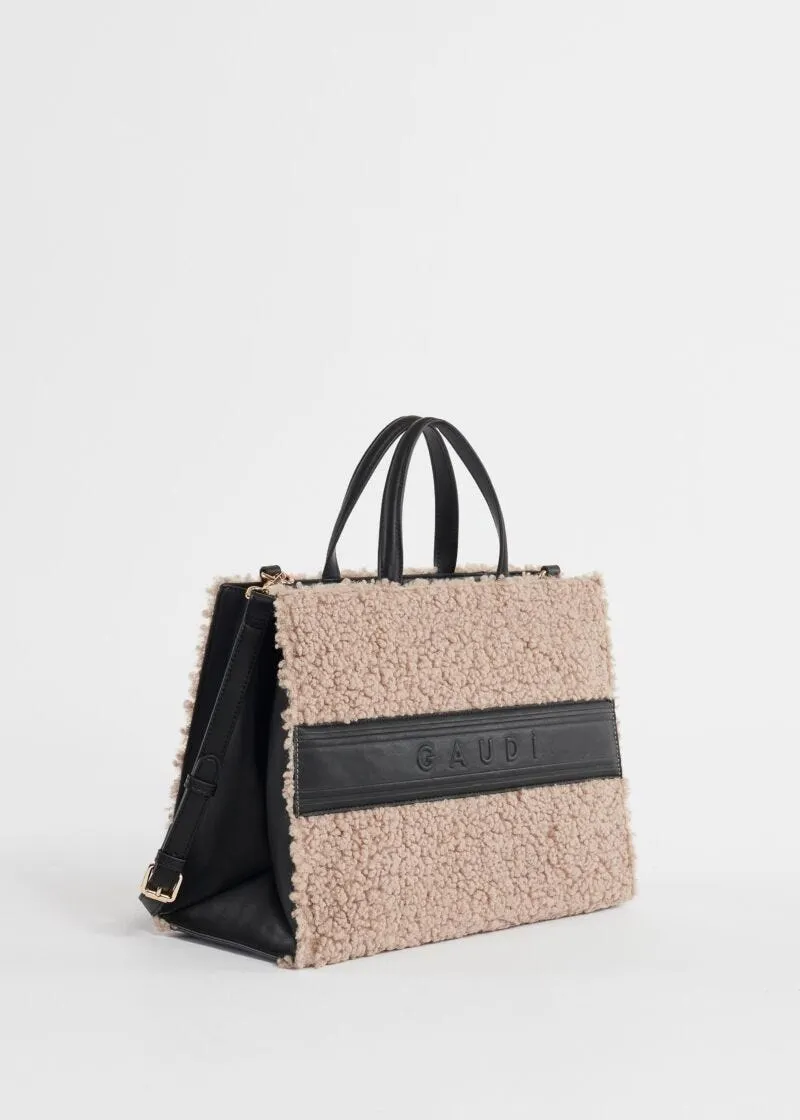 Borsa top handle in teddy