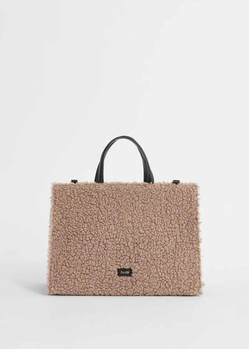 Borsa top handle in teddy