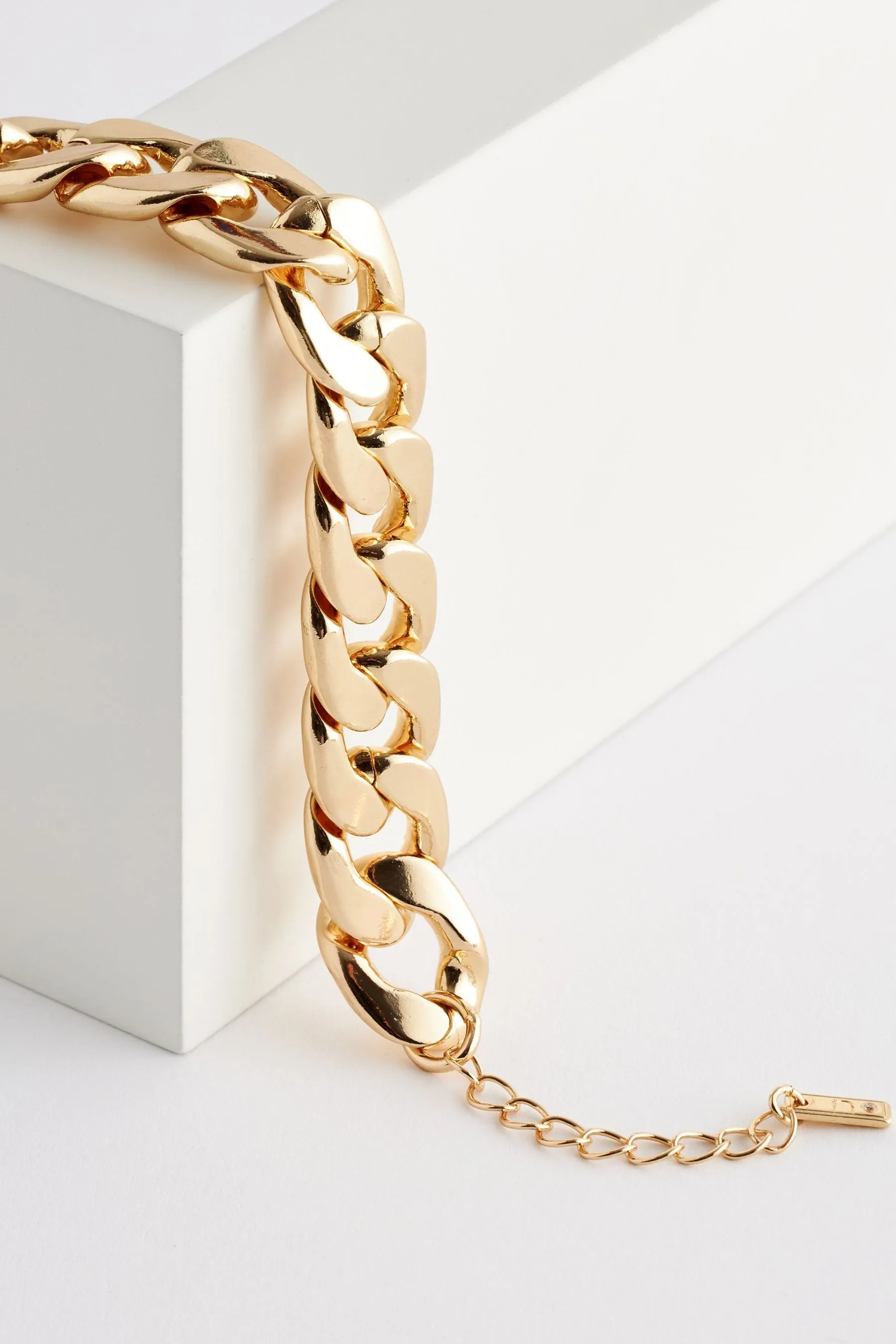 Bracciale a catena spesso in acciaio riciclato