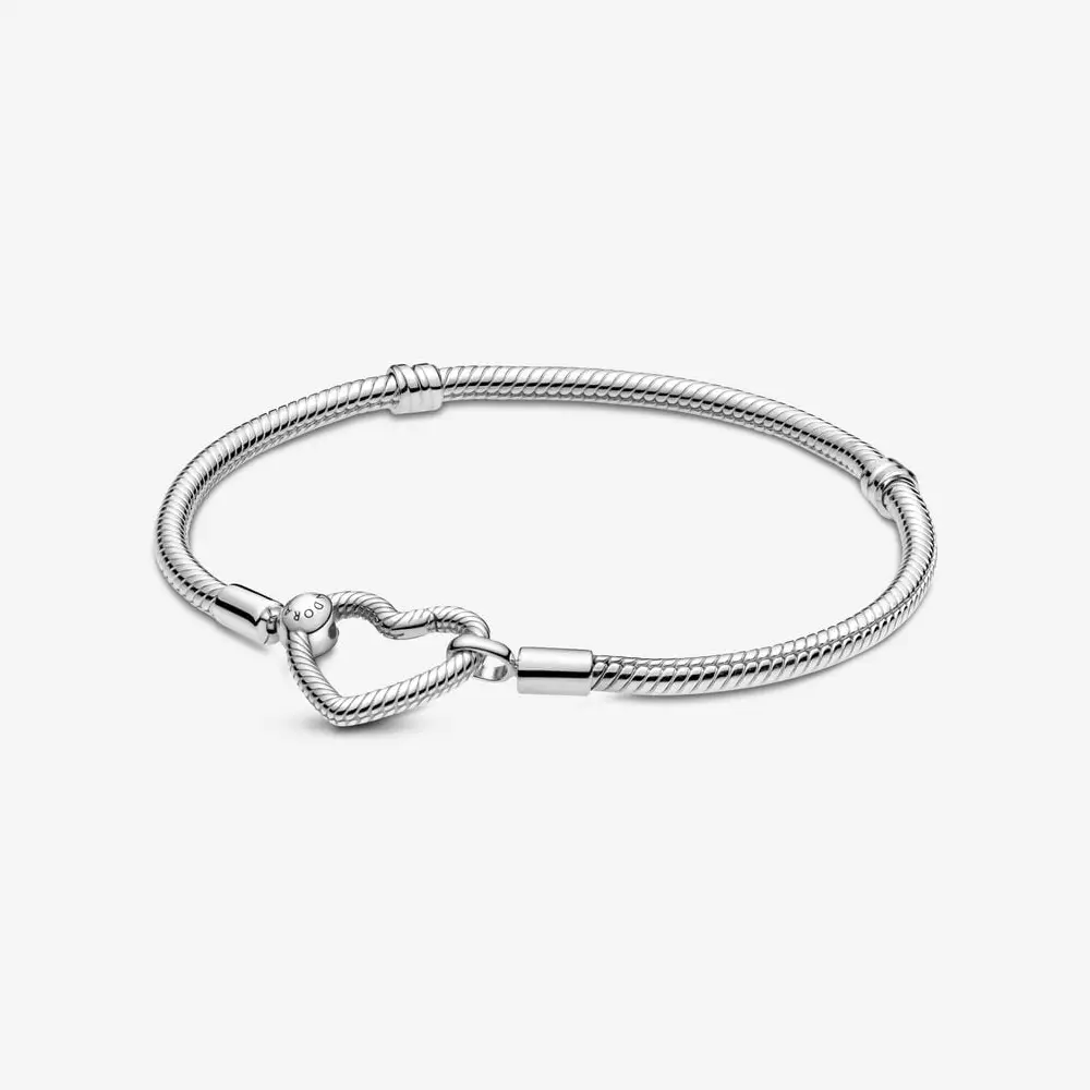 BRACCIALE CON CHIUSURA CUORE COMPONIBILE mis18 PANDORA