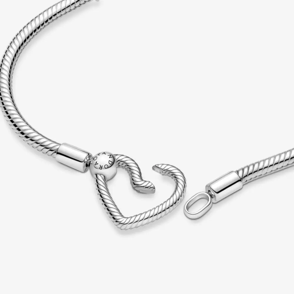 BRACCIALE CON CHIUSURA CUORE COMPONIBILE mis18 PANDORA
