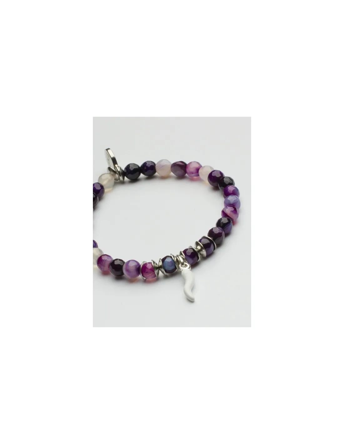Bracciale Fefè Napoli - Ciuciù stone vesuvio viola