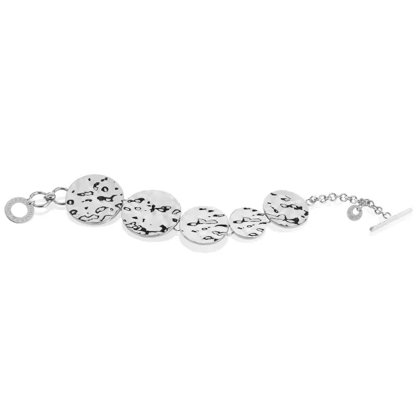 Bracciale in argento bianco