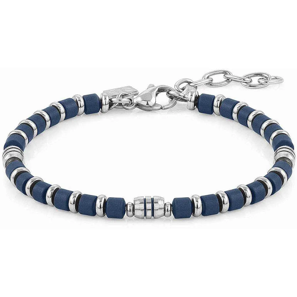 Bracciale Unisex Acciaio Instinct Ematite Blu Nomination