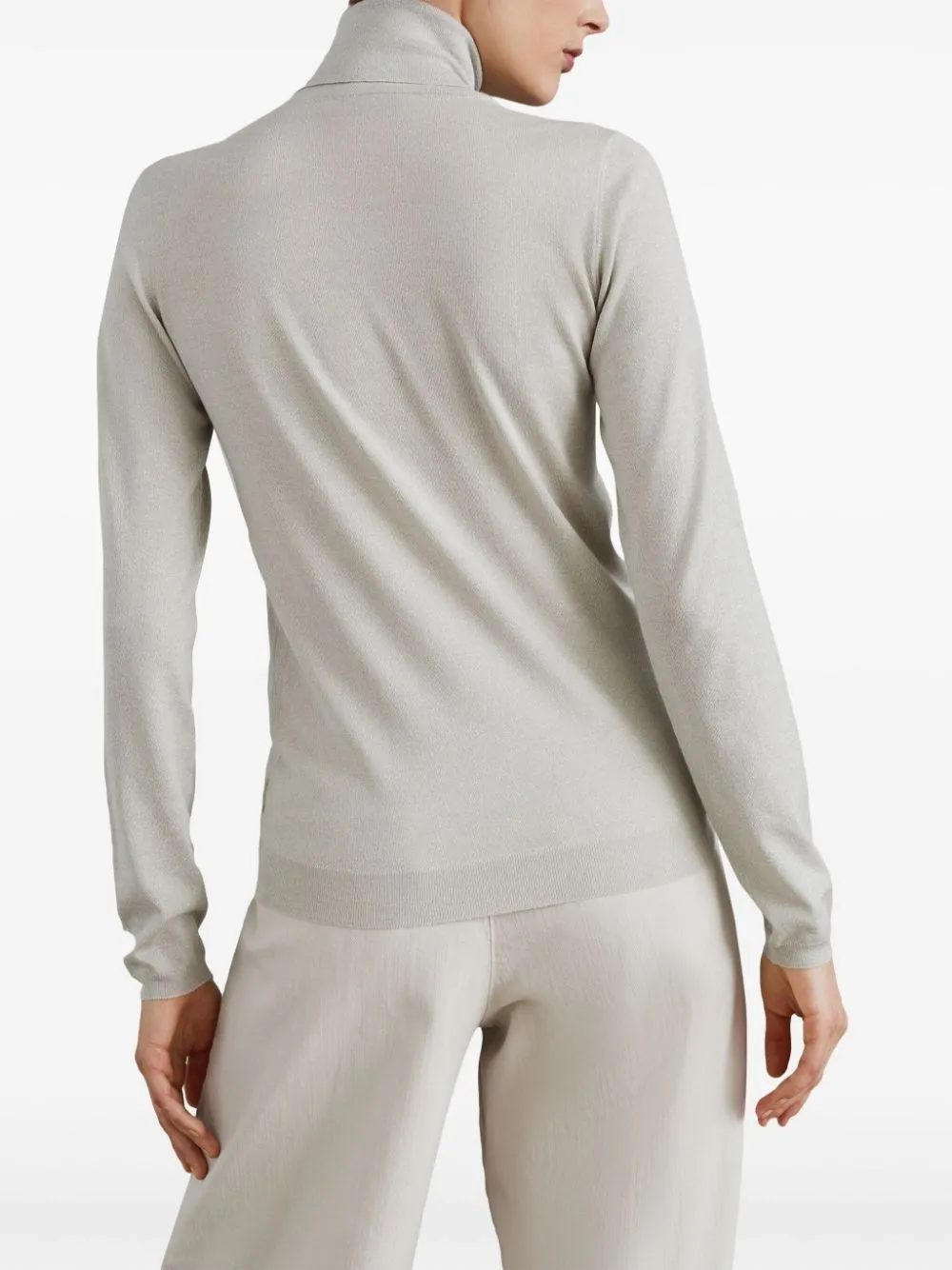   Brunello Cucinelli  Dolcevita in maglia rasata  