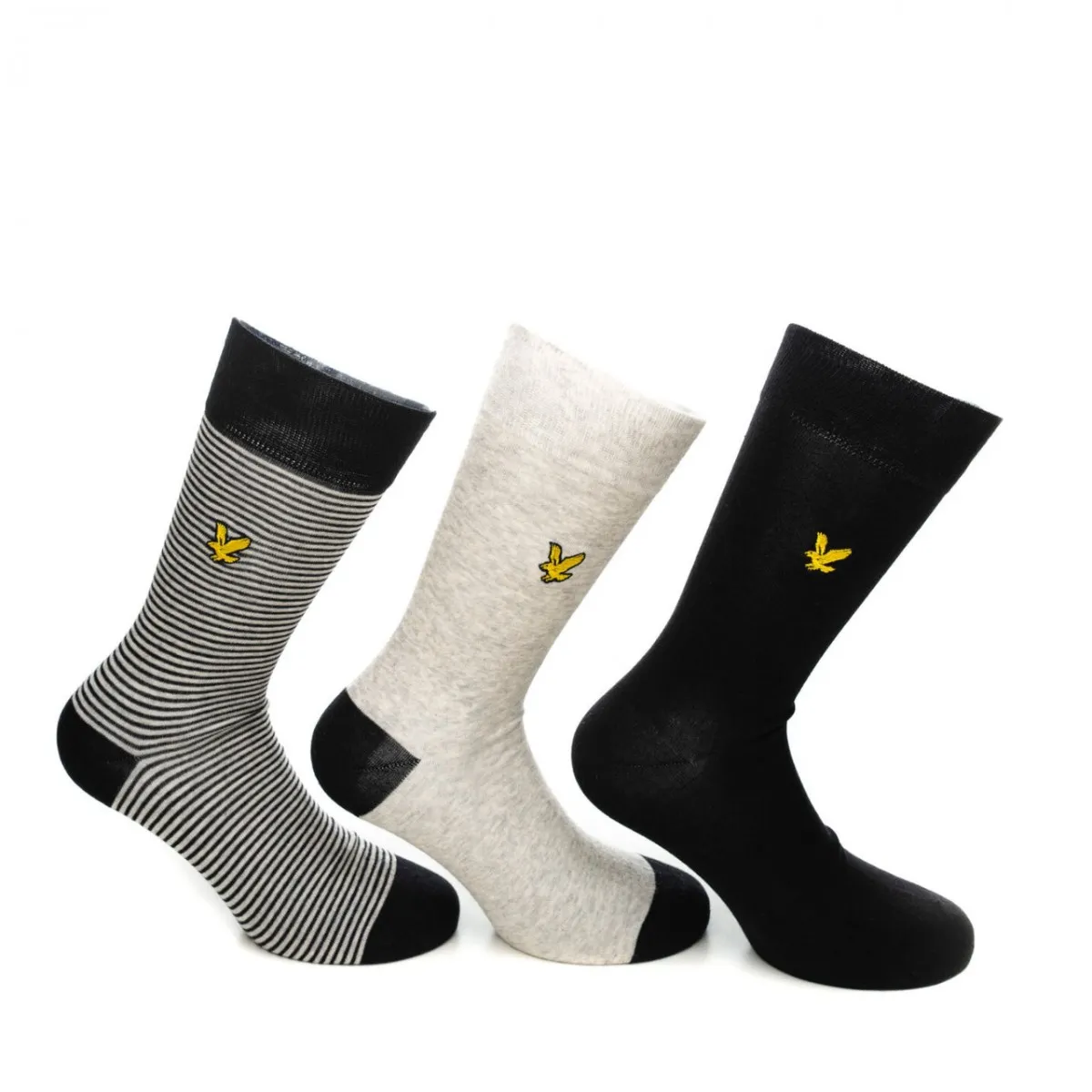 Calzini Scotty Stripe Black Light Grey