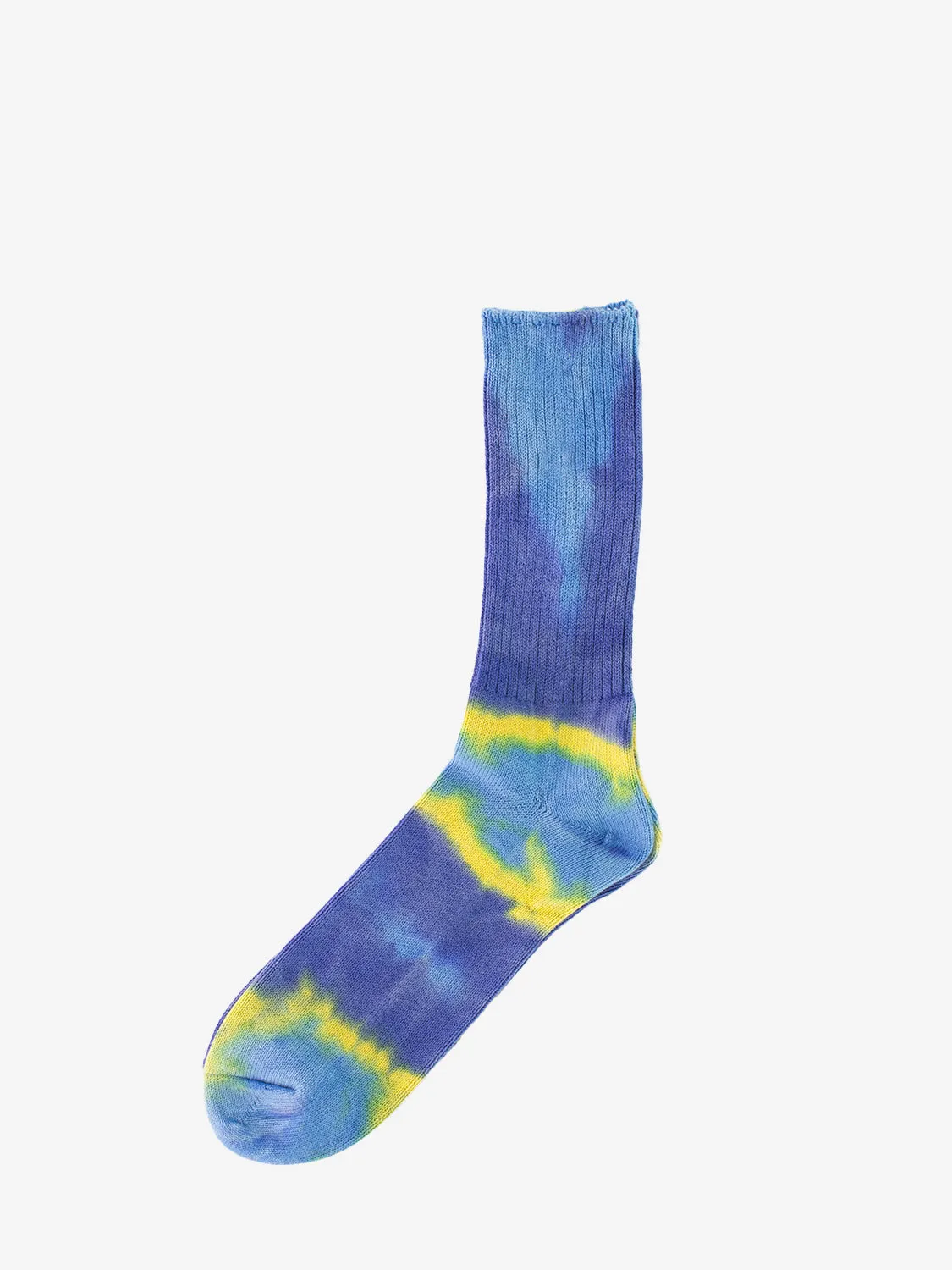 Calzini tie-dye blu / giallo