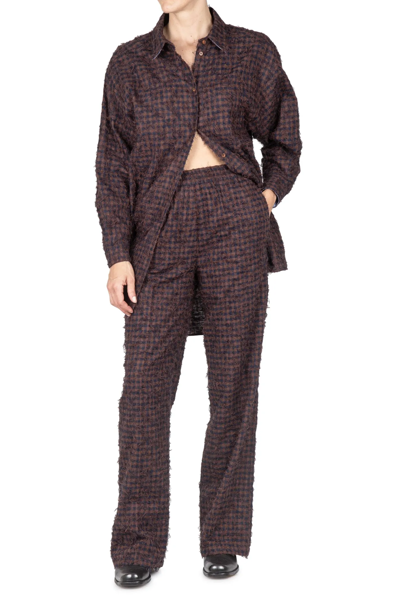 Camicia - 440191 - Marrone/Blu