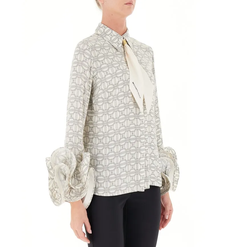 Camicia con rouches