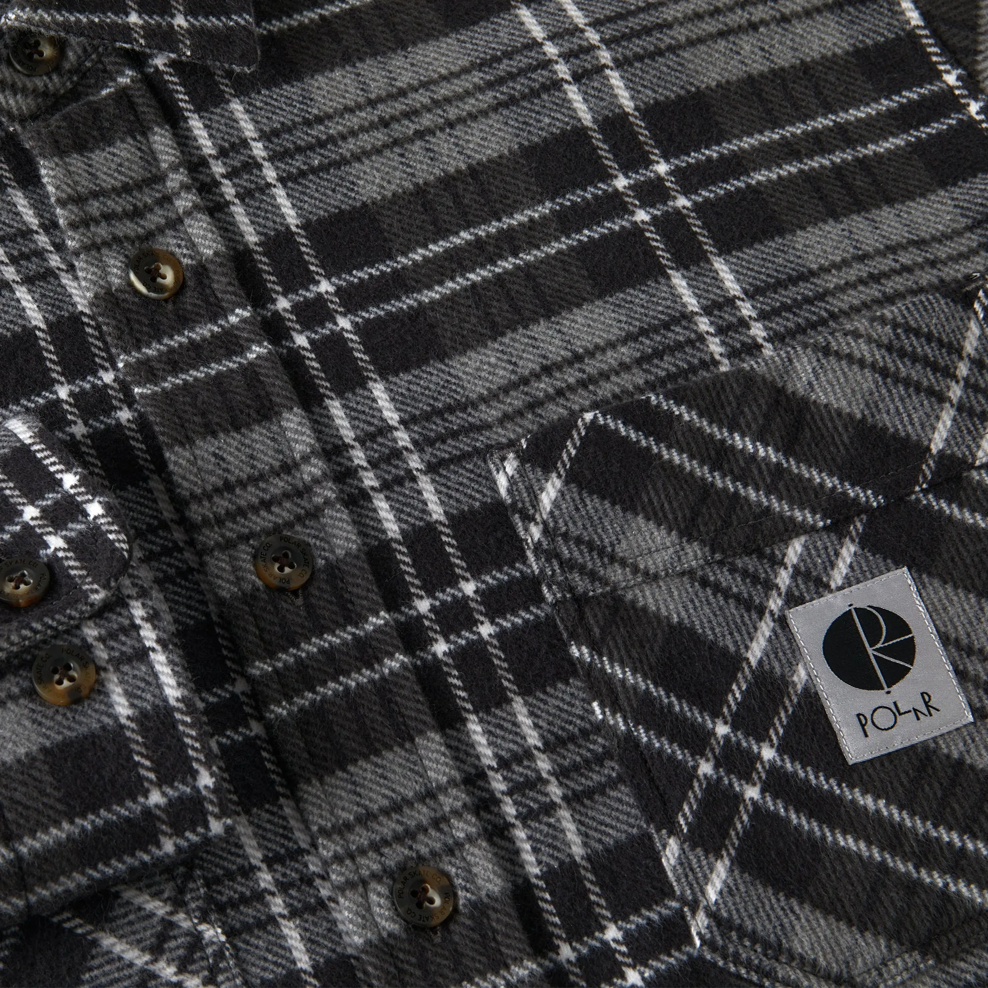 Camicia Flanella Polar Skateboard Grigia