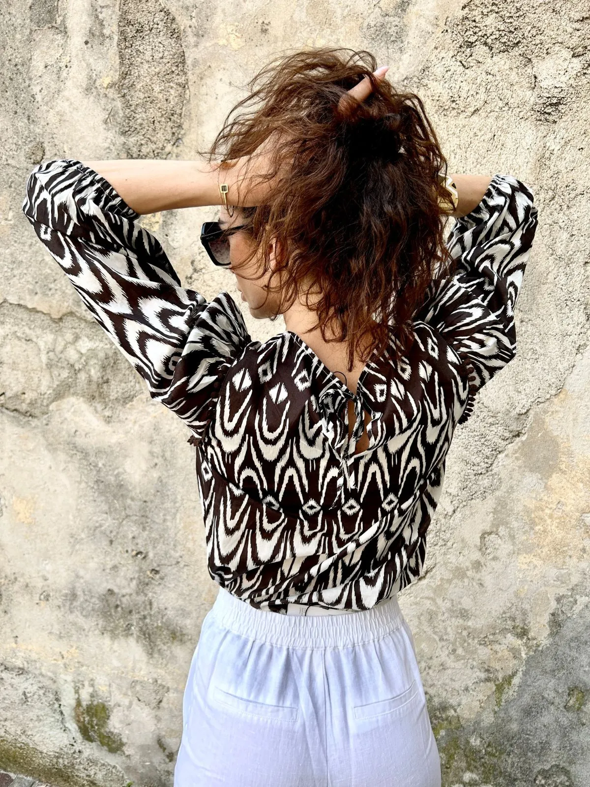 Camicia in voile di cotone