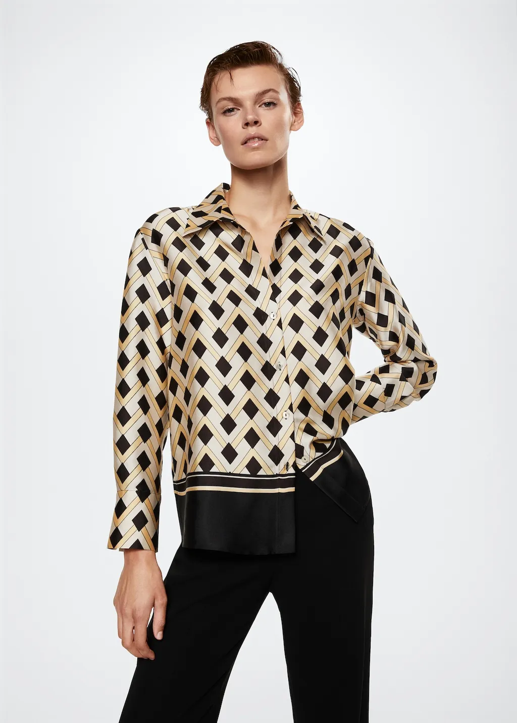 Camicia stampa geometrica